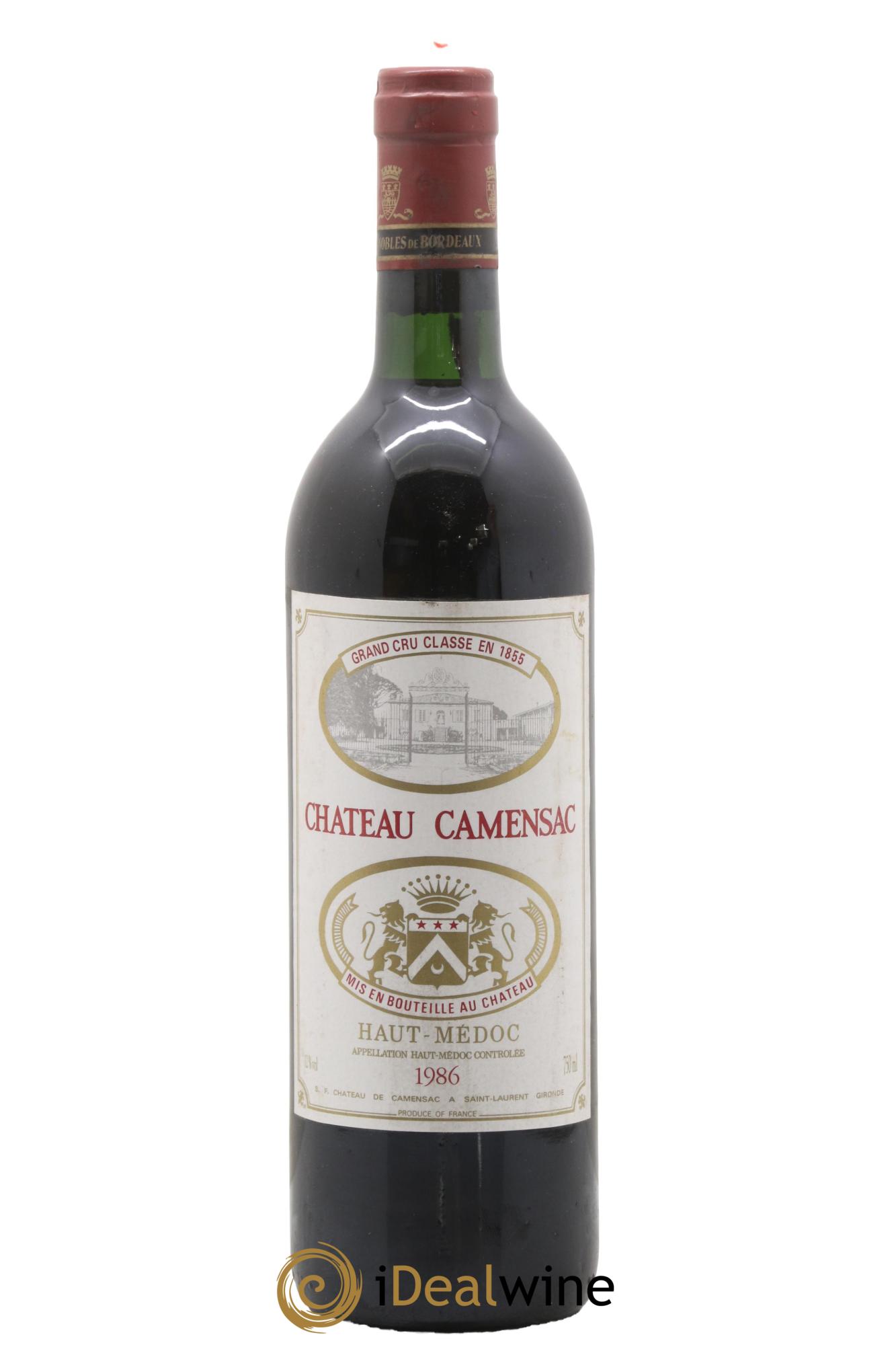 Château Camensac 5ème Grand Cru Classé 1986 - Lot of 1 bottle - 0