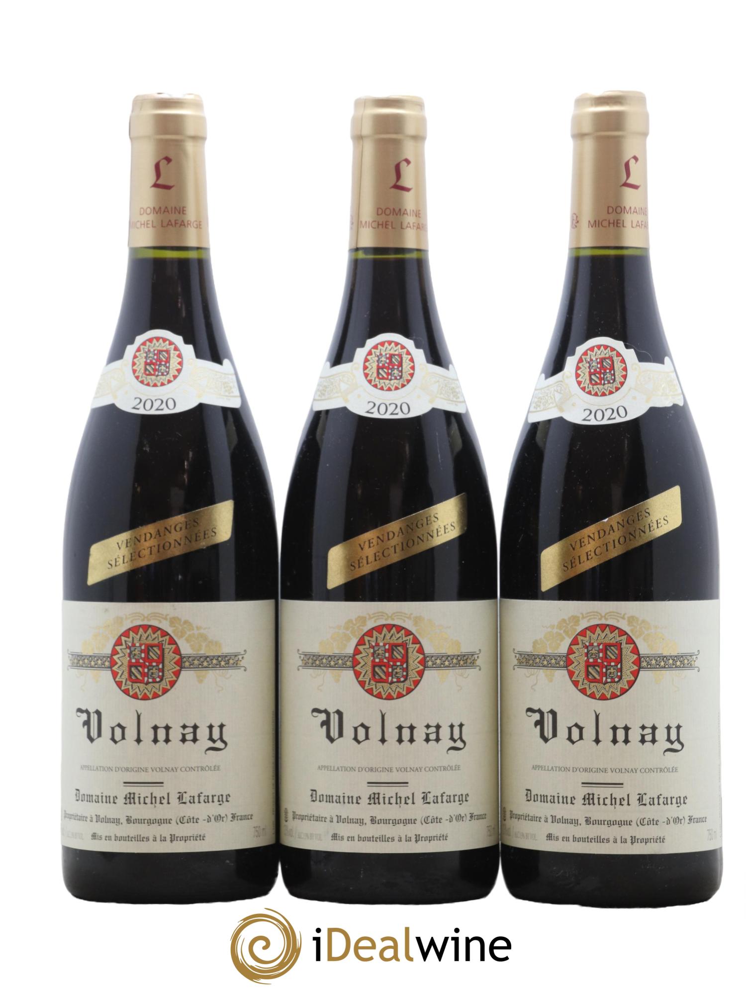 Volnay Vendanges sélectionnées Lafarge (Domaine) 2020 - Lot de 3 bouteilles - 0