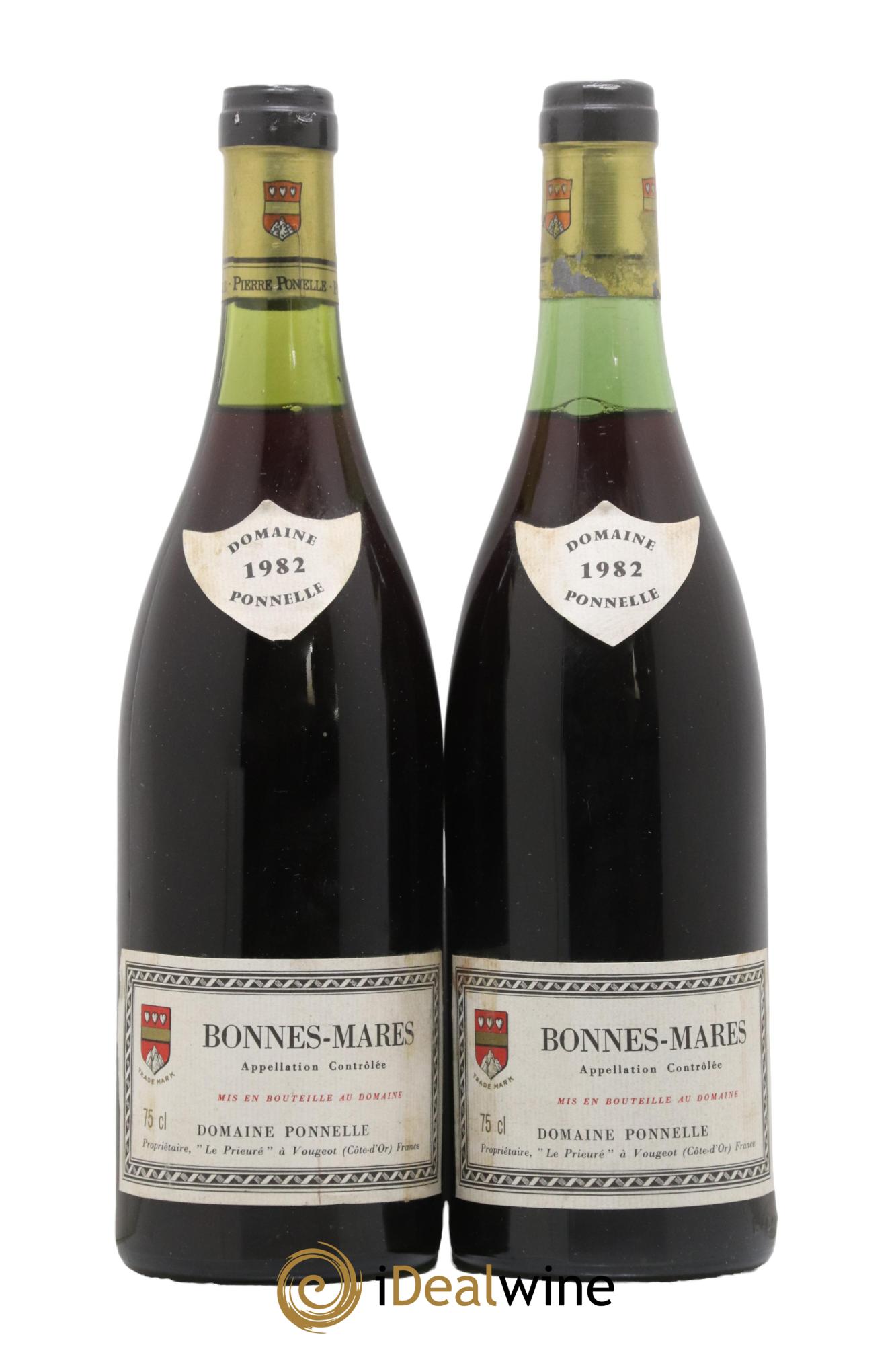 Bonnes-Mares Grand Cru Domaine Pierre Ponnelle 1982 - Lot de 2 bouteilles - 0