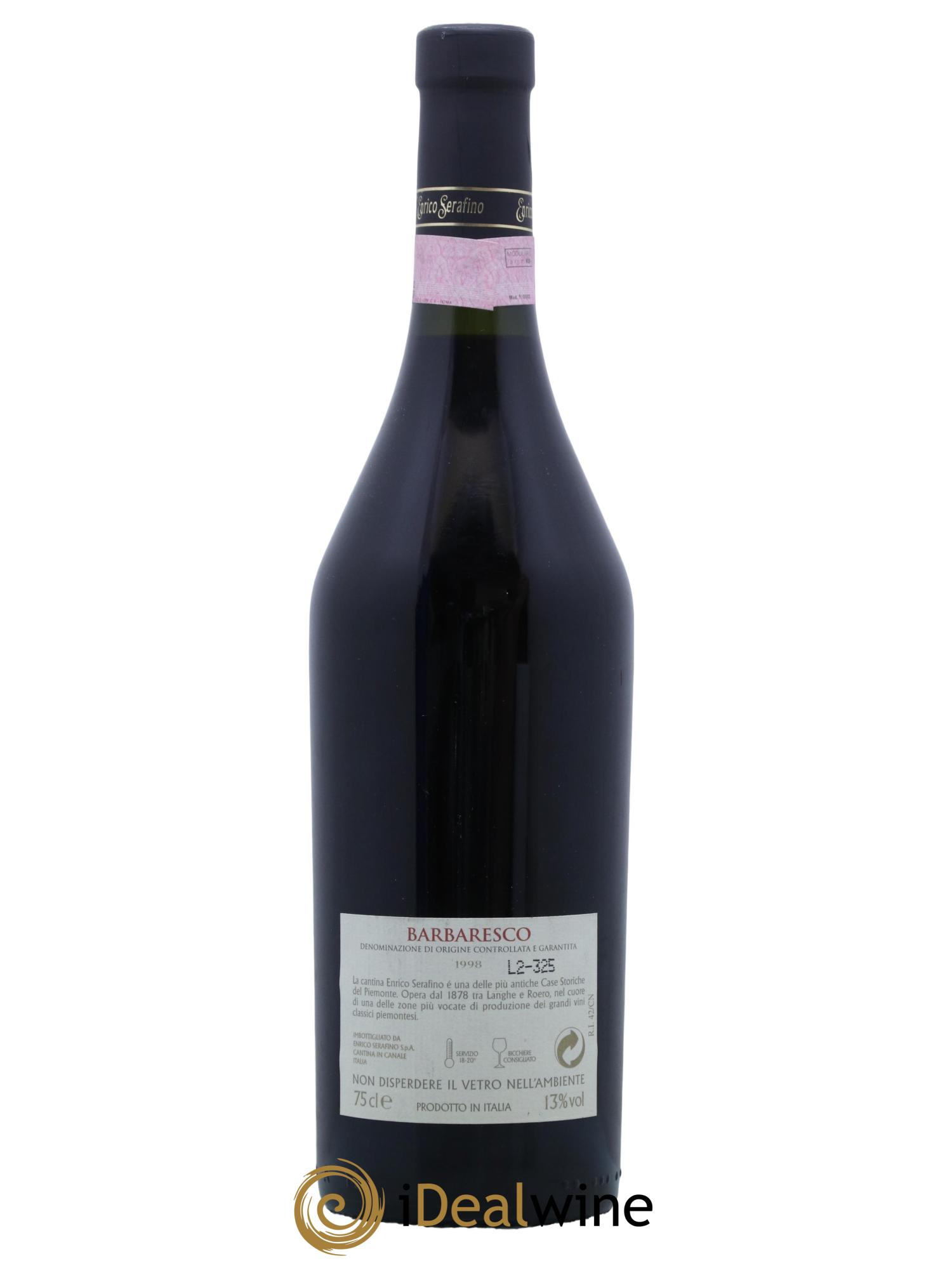 Barbaresco DOCG Enrico Serafino 1998 - Lot de 1 bouteille - 1