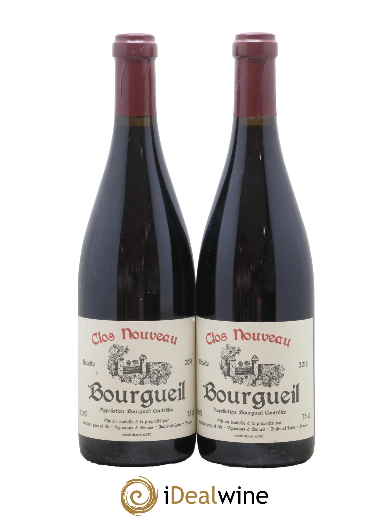 Bourgueil Clos Nouveau Domaine du Bel Air 2018 - Lot de 2 bouteilles - 0