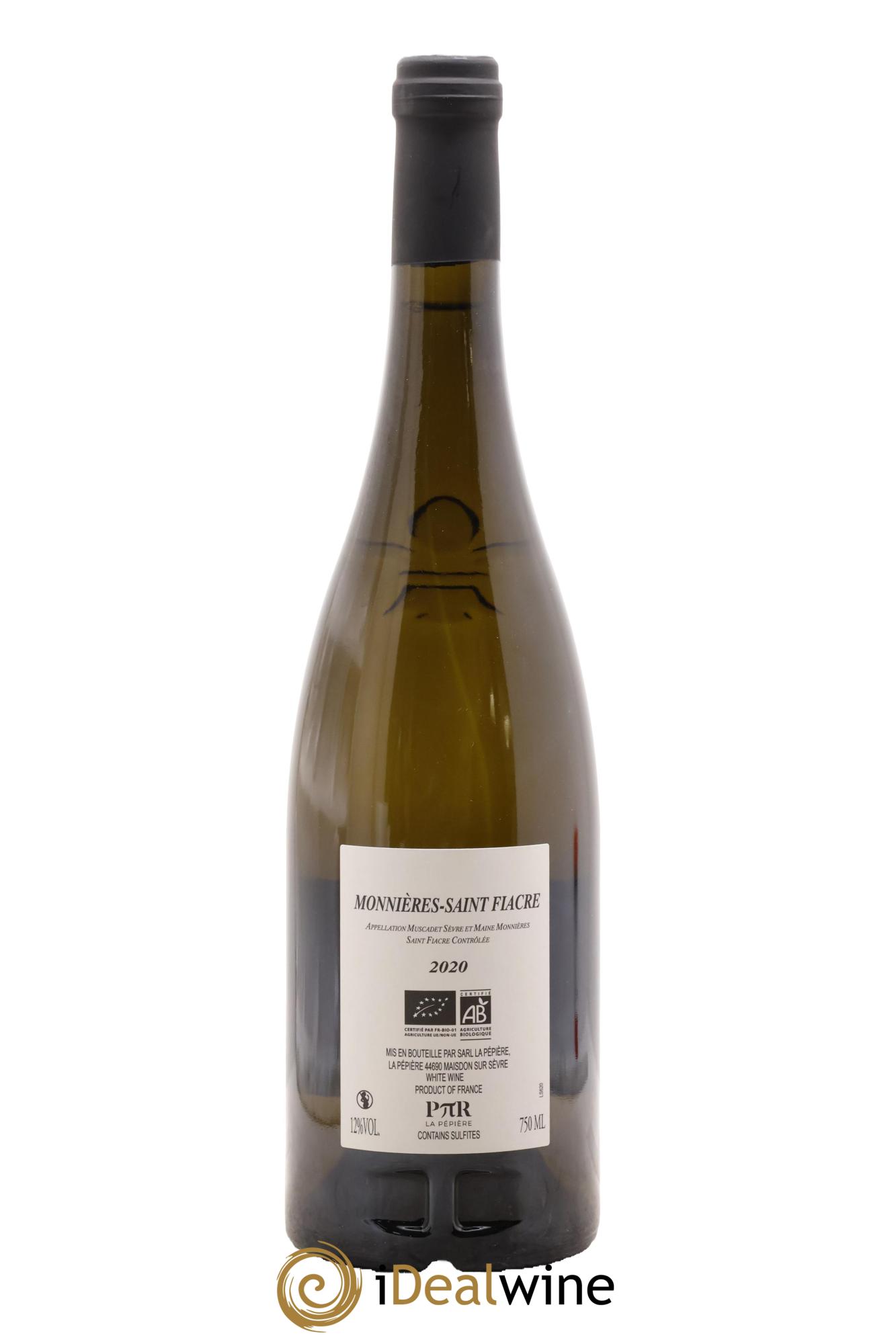 Muscadet-Sèvre-et-Maine Monnières Saint-Fiacre Domaine De La Pépière 2020 - Lot de 1 bouteille - 1