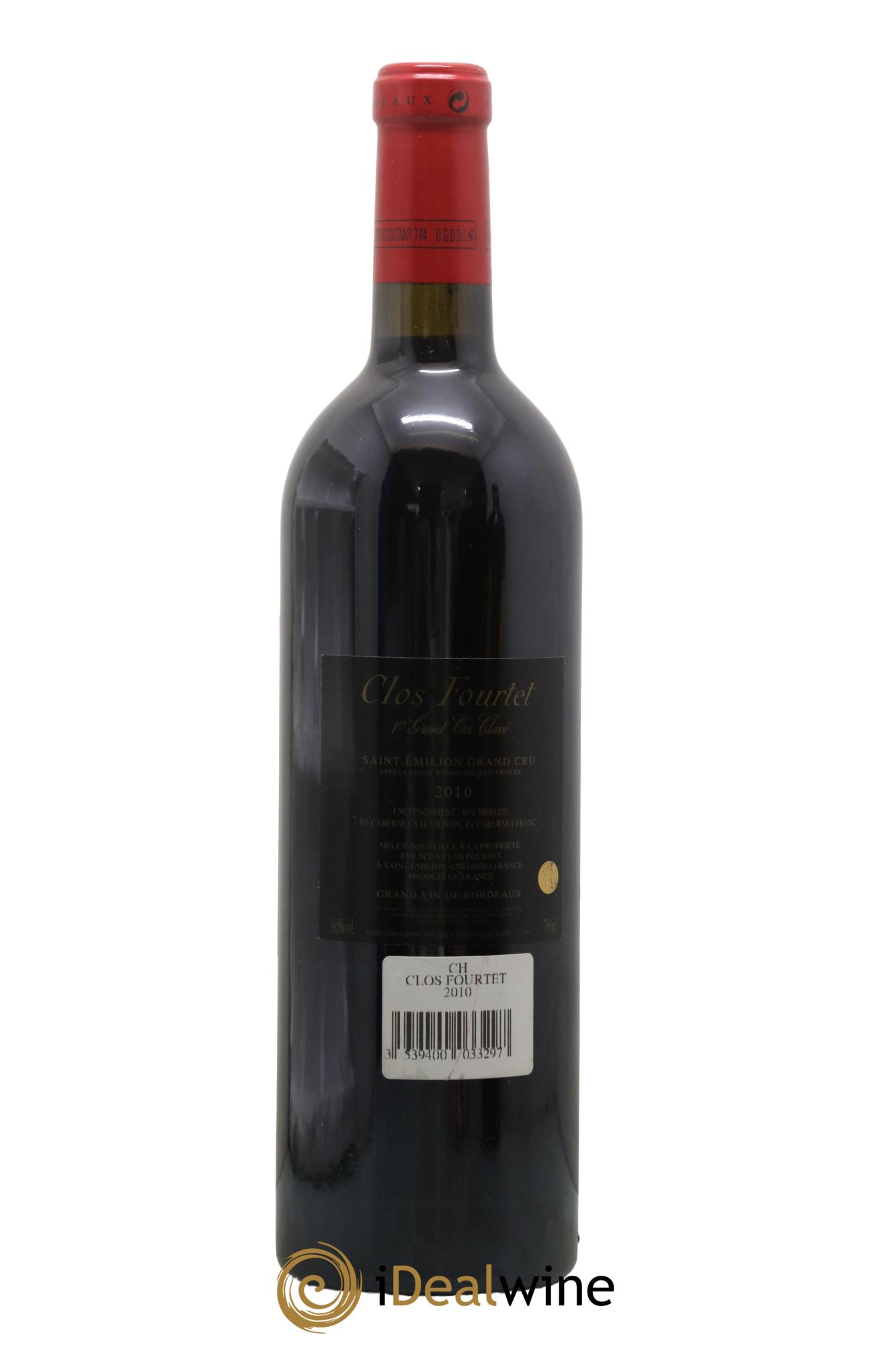 Clos Fourtet 1er Grand Cru Classé B 2010 - Lotto di 1 bottiglia - 1