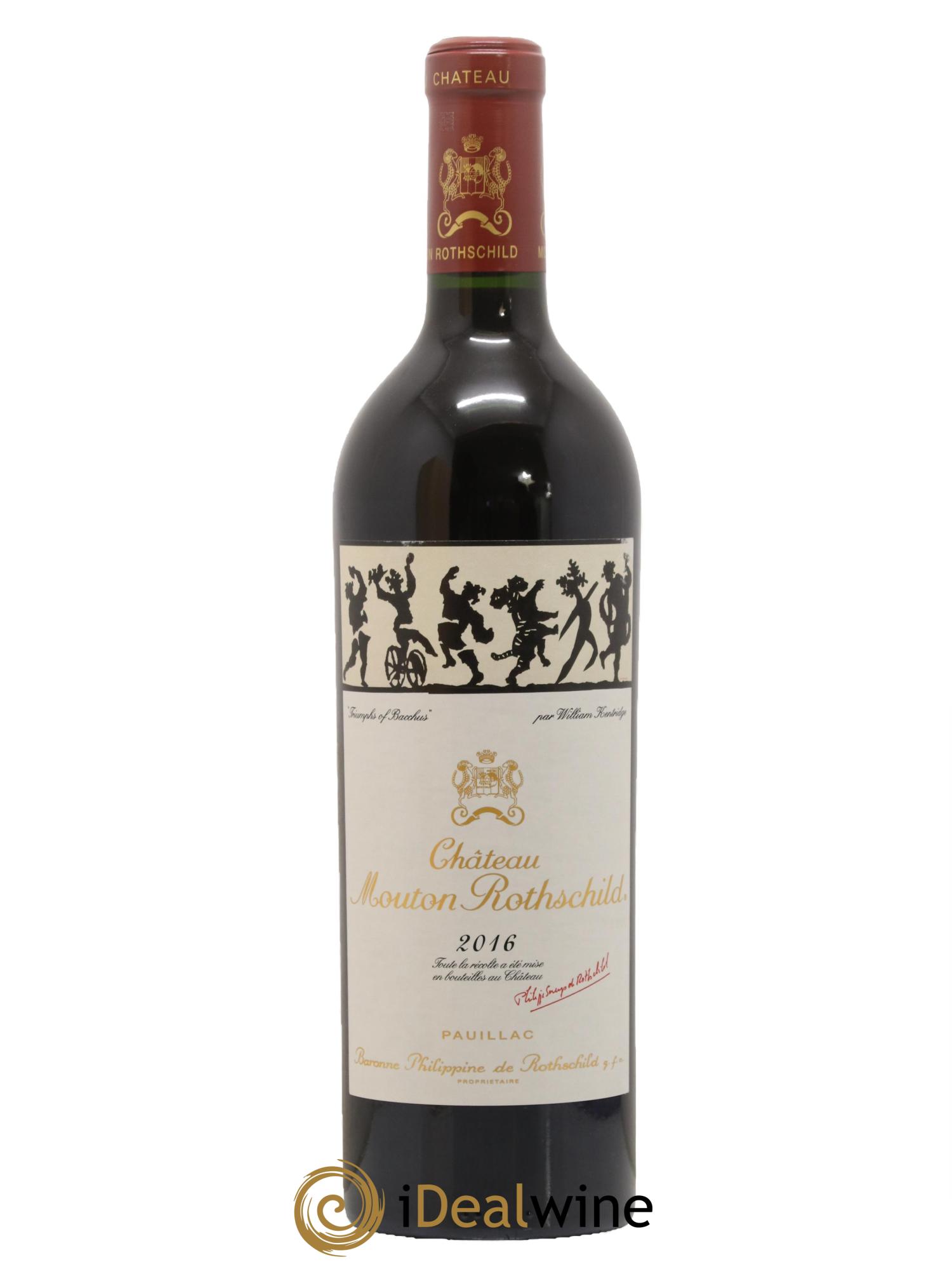 Château Mouton Rothschild 1er Grand Cru Classé 2016 - Lot de 1 bouteille - 1
