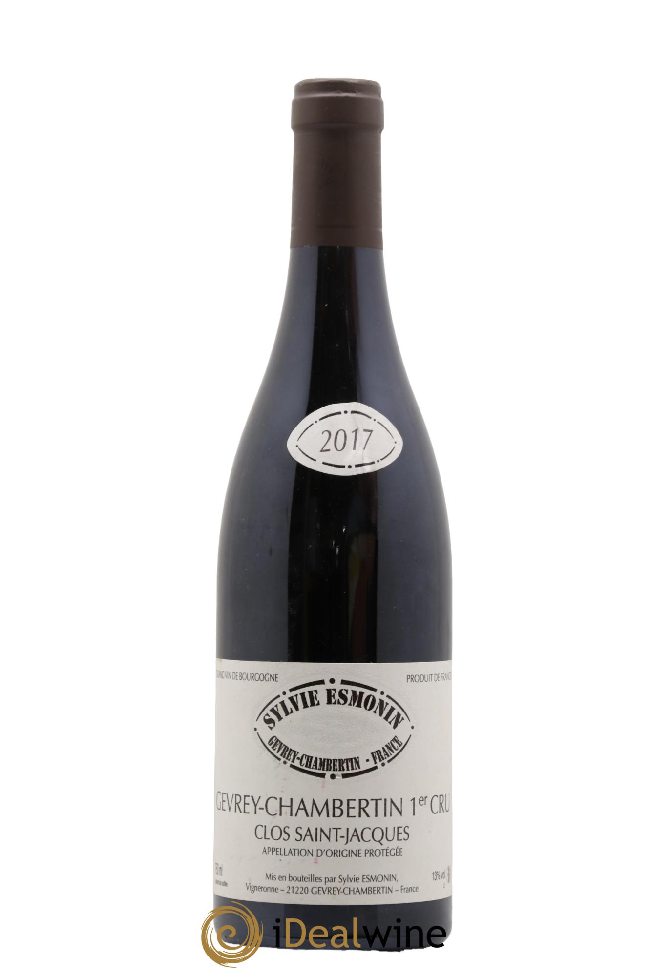 Gevrey-Chambertin 1er Cru Clos Saint Jacques Sylvie Esmonin 2017 - Lot de 1 bouteille - 0
