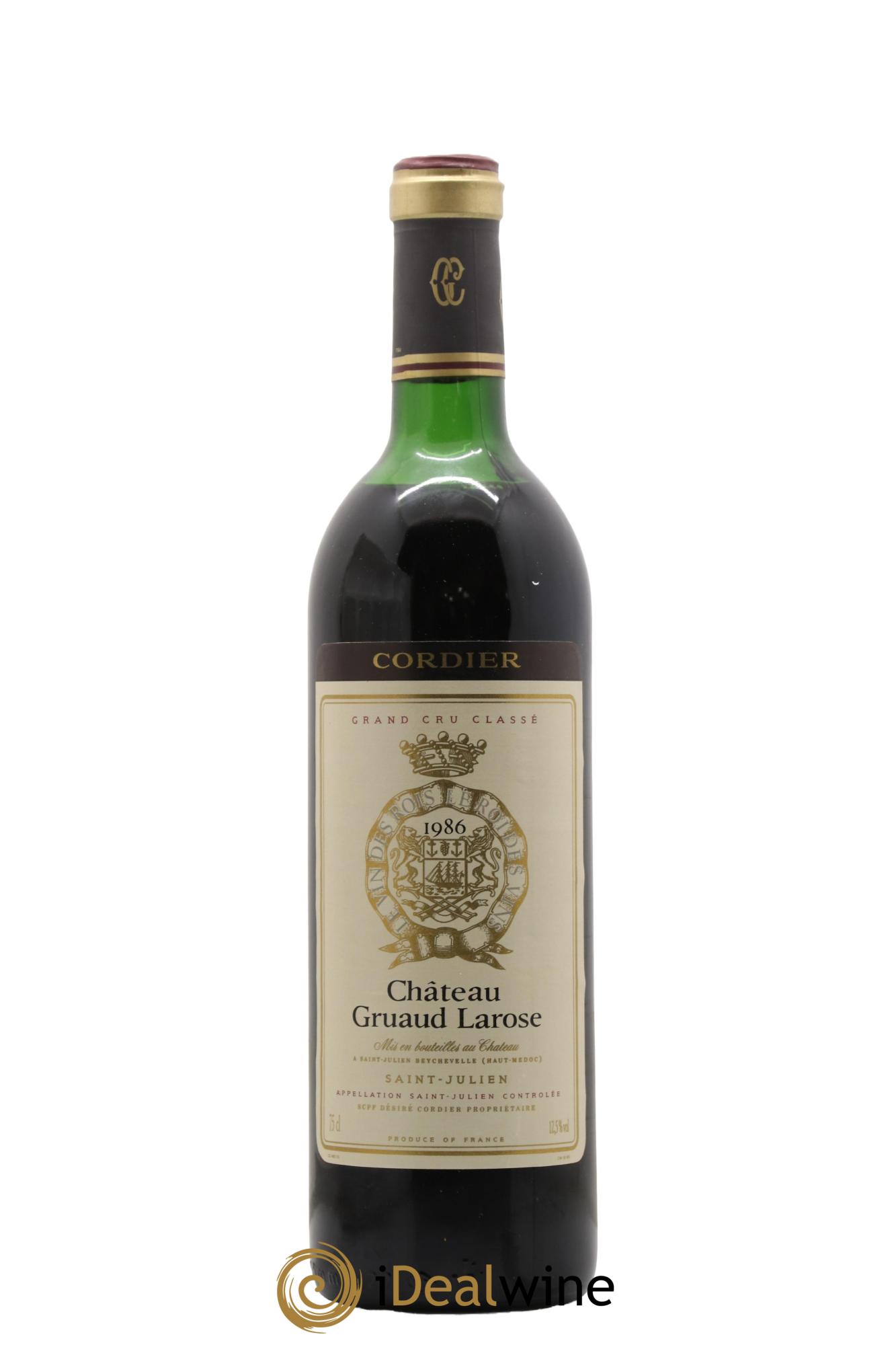 Château Gruaud Larose 2ème Grand Cru Classé 1986 - Lot de 1 bouteille - 0