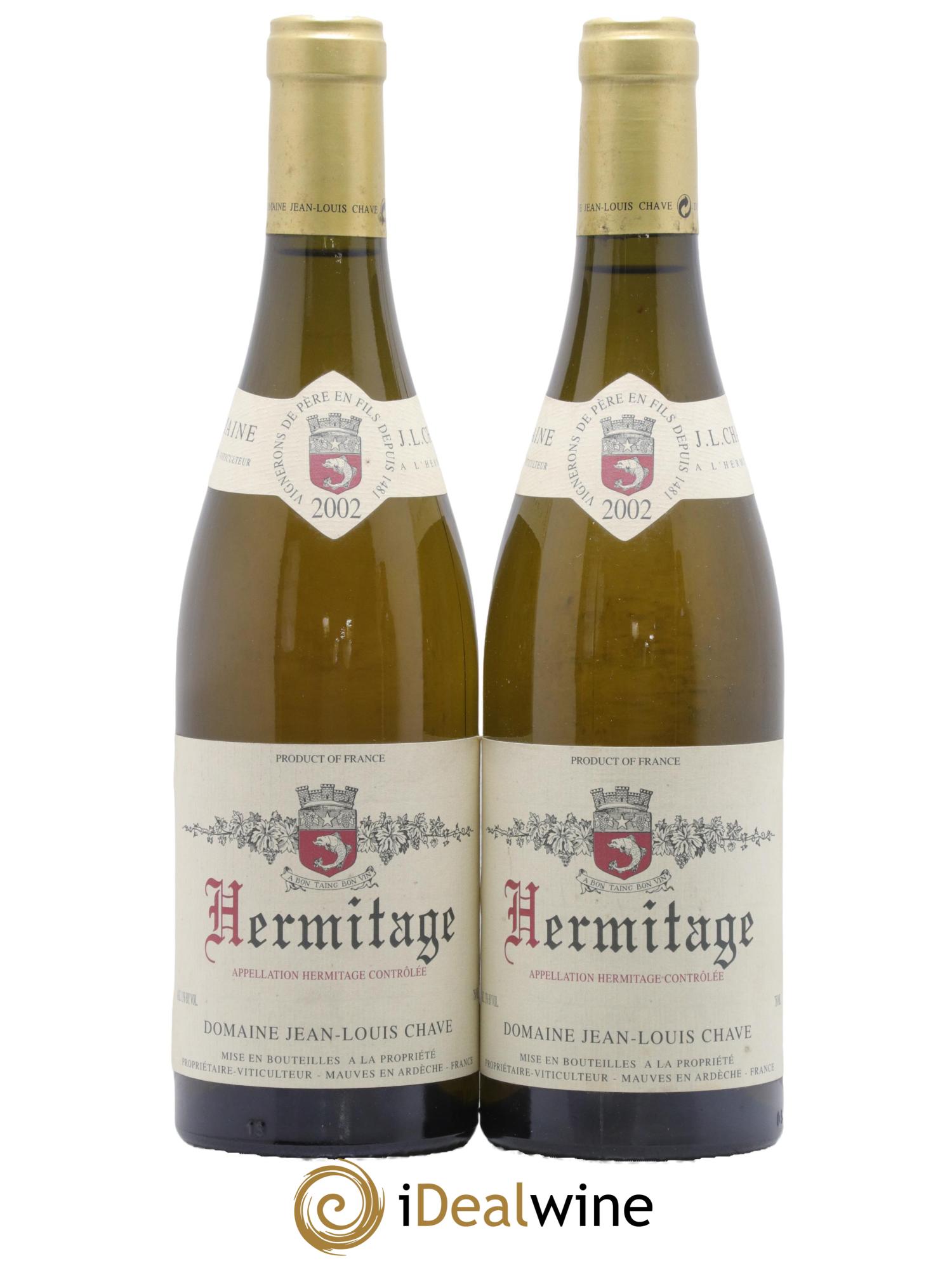 Hermitage Jean-Louis Chave 2002 - Posten von 2 Flaschen - 0