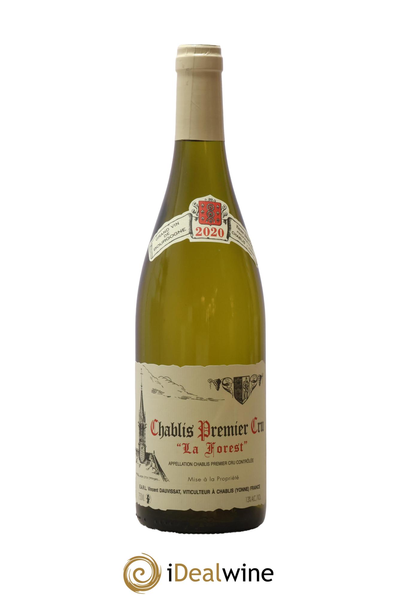 Chablis 1er Cru La Forest Vincent Dauvissat (Domaine) 2020 - Lot de 1 bouteille - 0