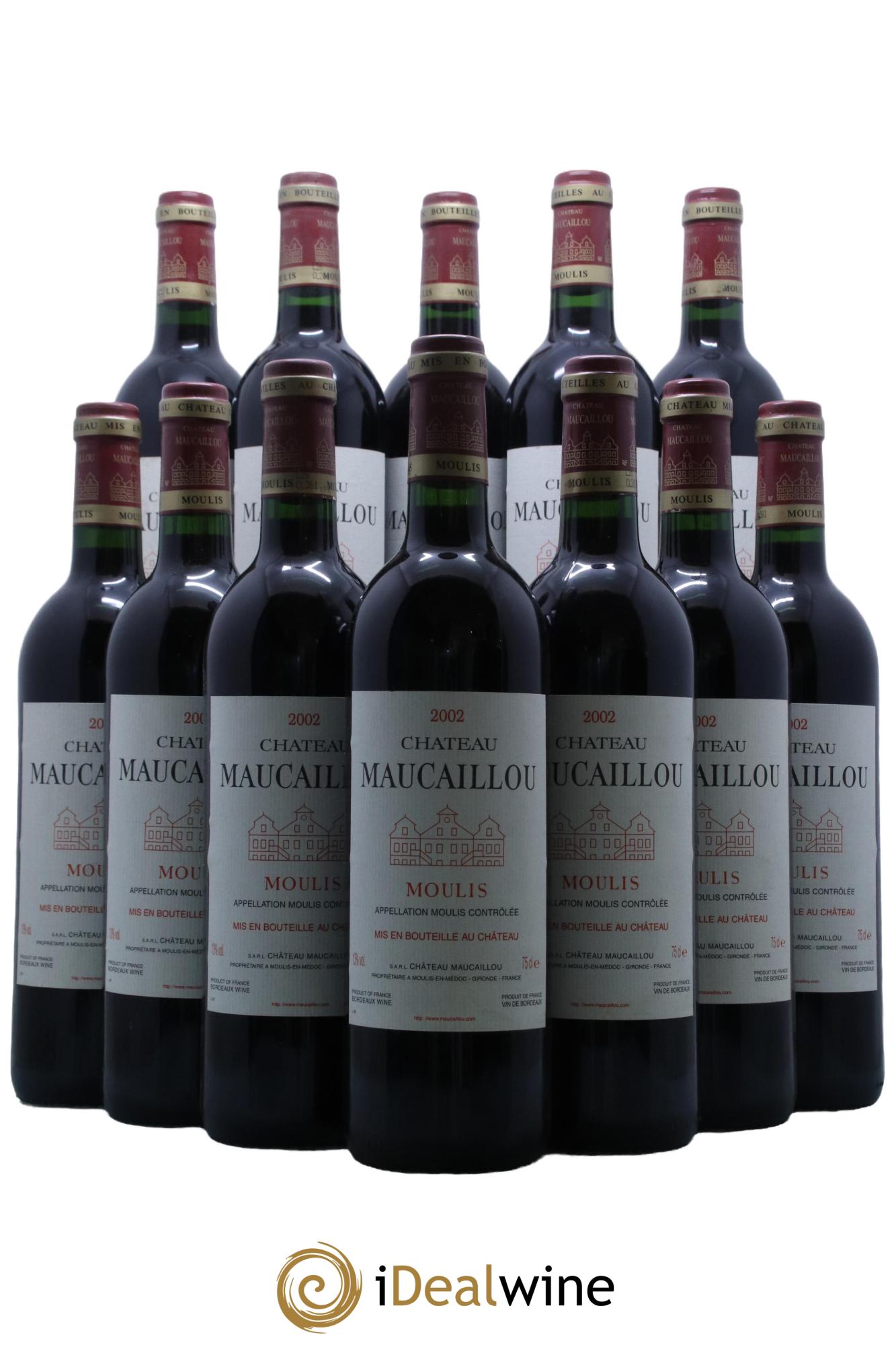 Château Maucaillou 2002 - Lot de 12 bouteilles - 0