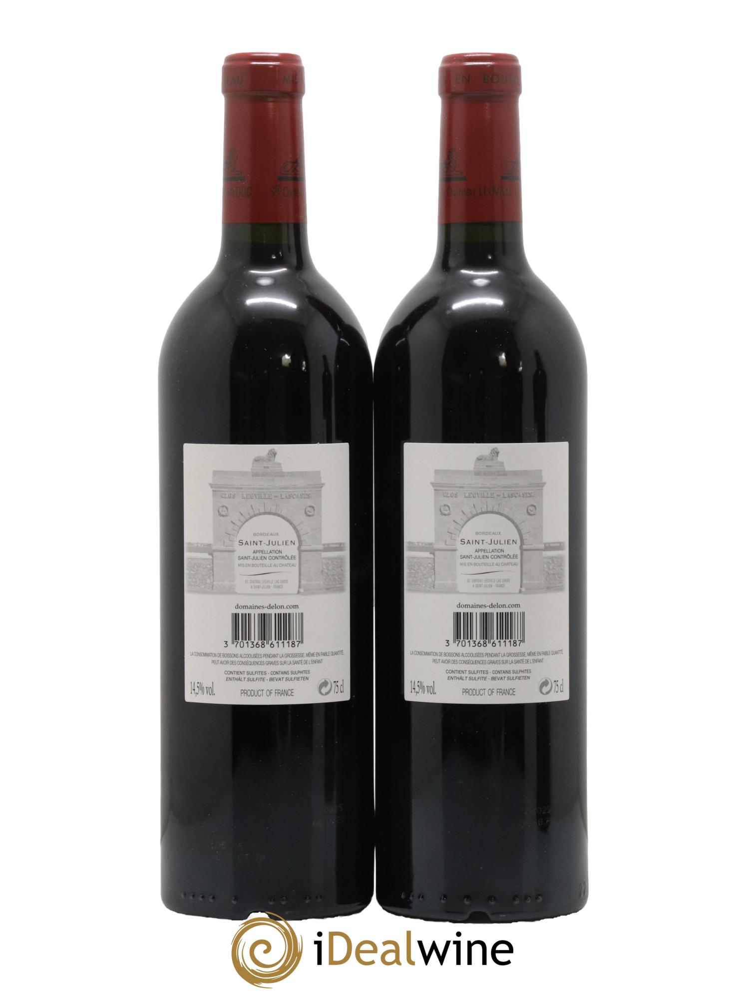 Château Léoville Las Cases 2ème Grand Cru Classé 2018 - Lot de 2 bouteilles - 1