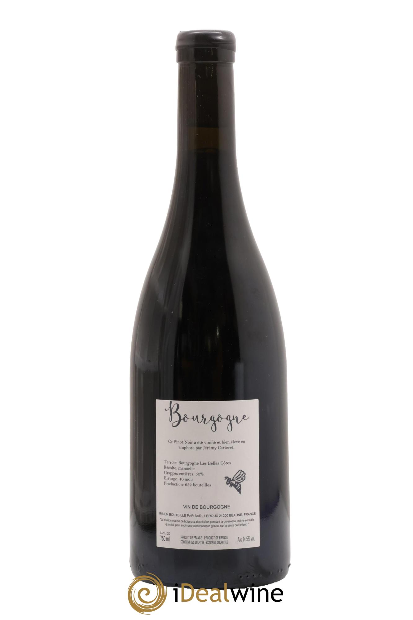 Bourgogne Les Belles Côtes Jérémy Carteret 2020 - Lot de 1 bouteille - 1
