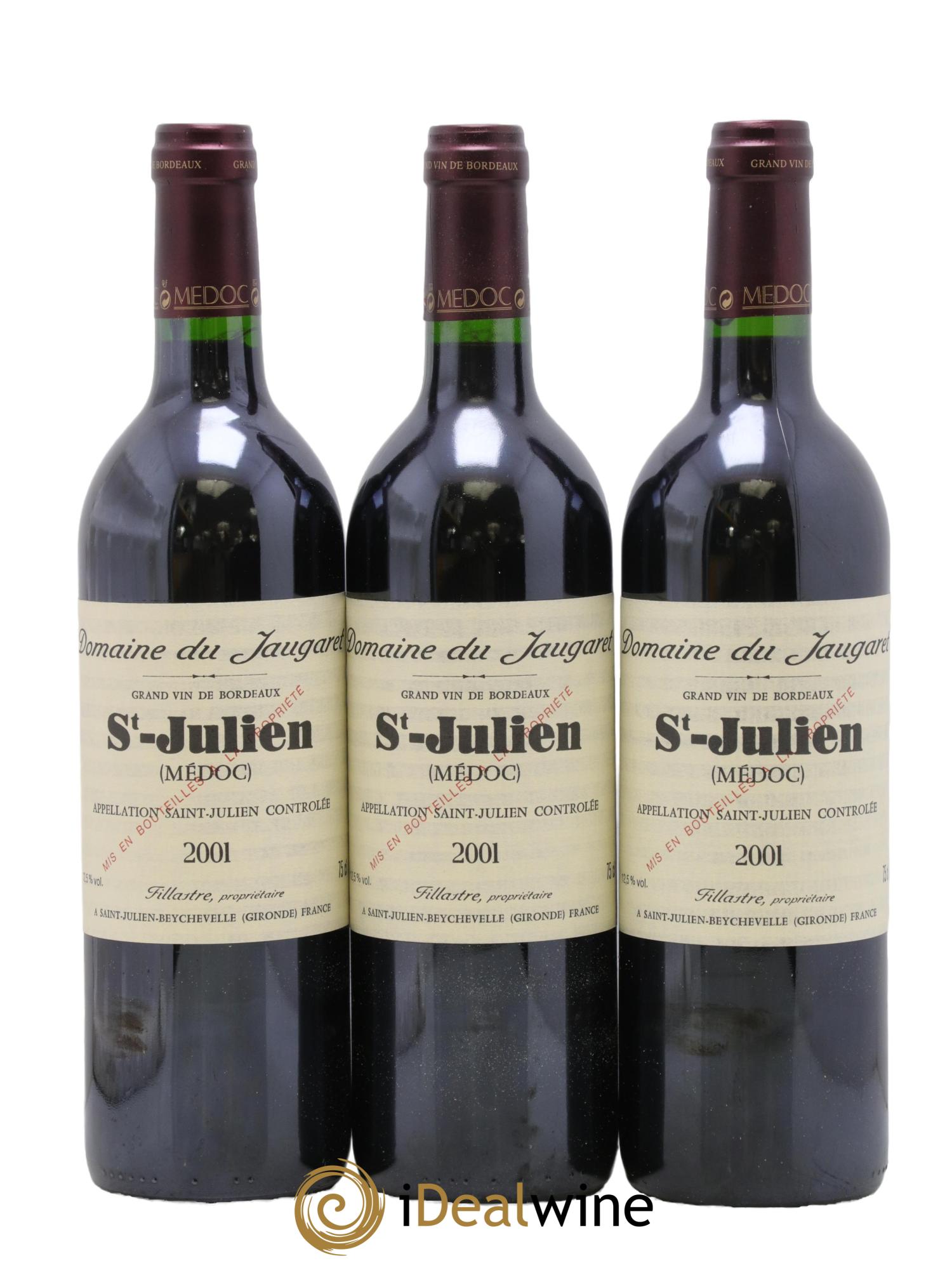 Domaine du Jaugaret 2001 - Posten von 3 Flaschen - 0