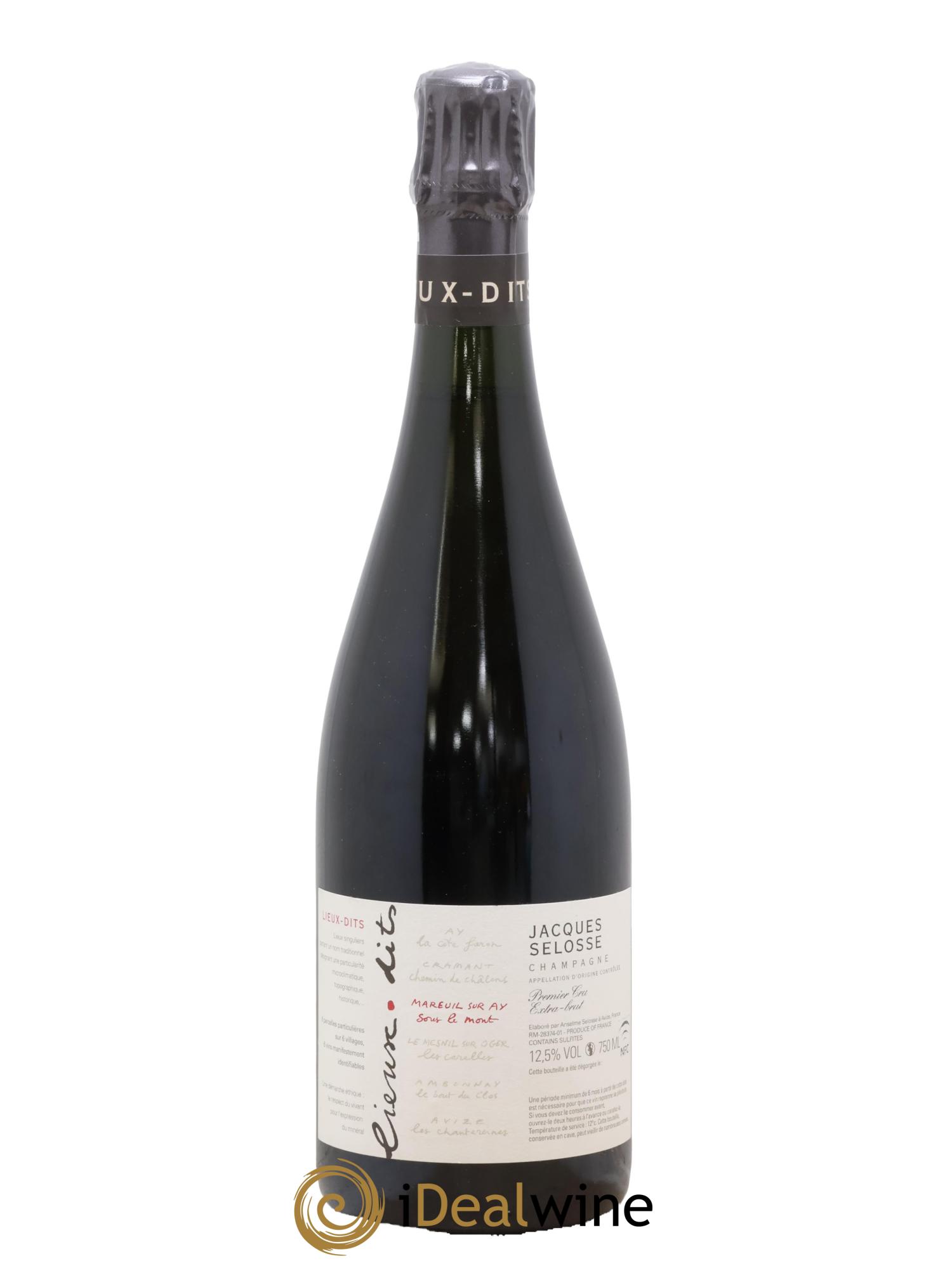 Mareuil sur Ay Sous le Mont Extra-Brut Jacques Selosse - Lot de 1 bouteille - 0