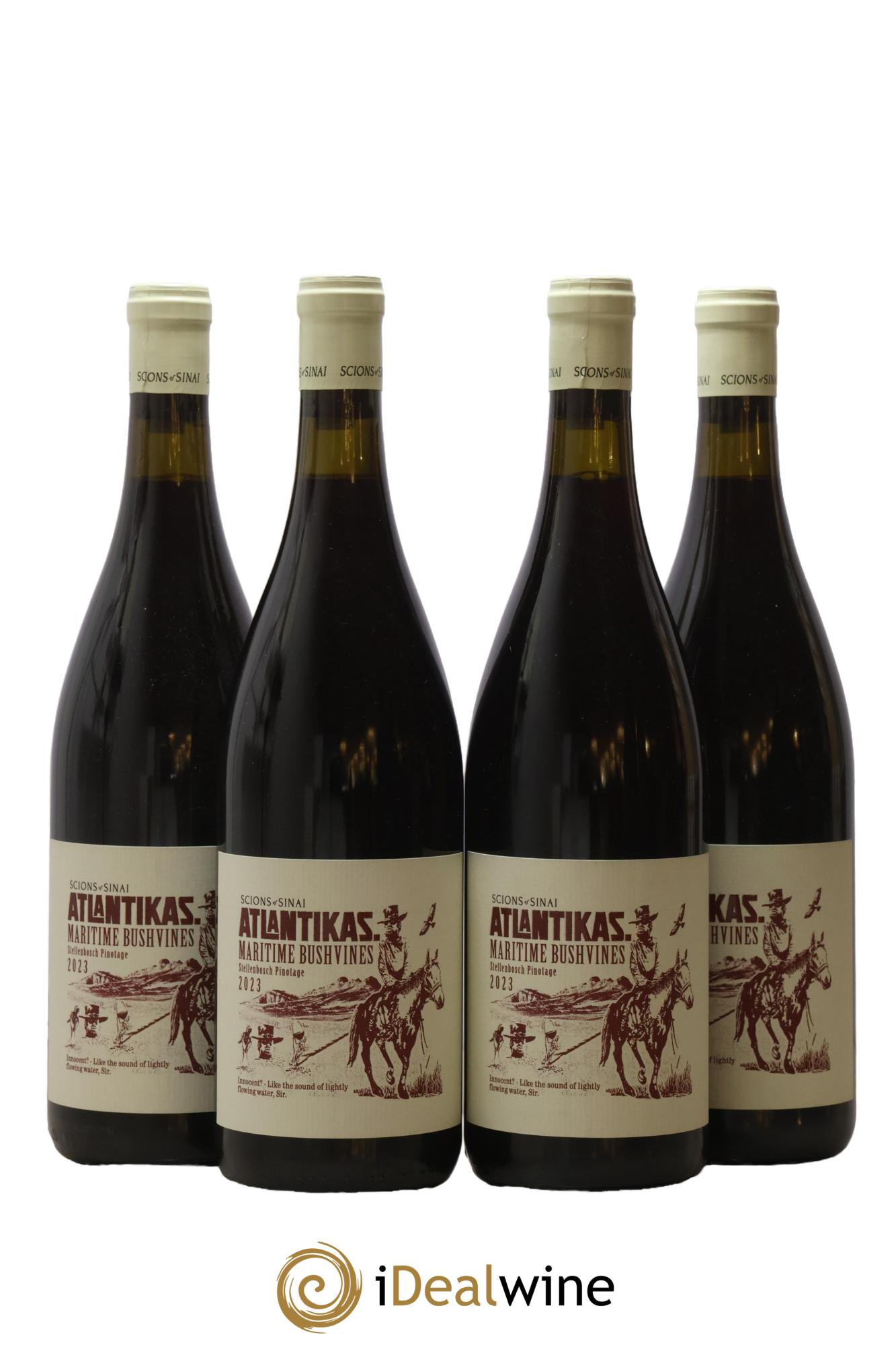 Afrique du Sud Atlantikas Maritime Bushvines Pinotage Scions of Sinai 2023 - Lot de 4 bouteilles - 0