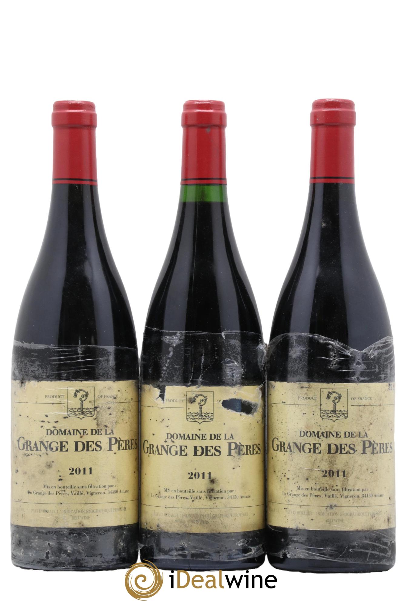 IGP Pays d'Hérault Grange des Pères Laurent Vaillé 2011 - Lotto di 3 bottiglie - 0