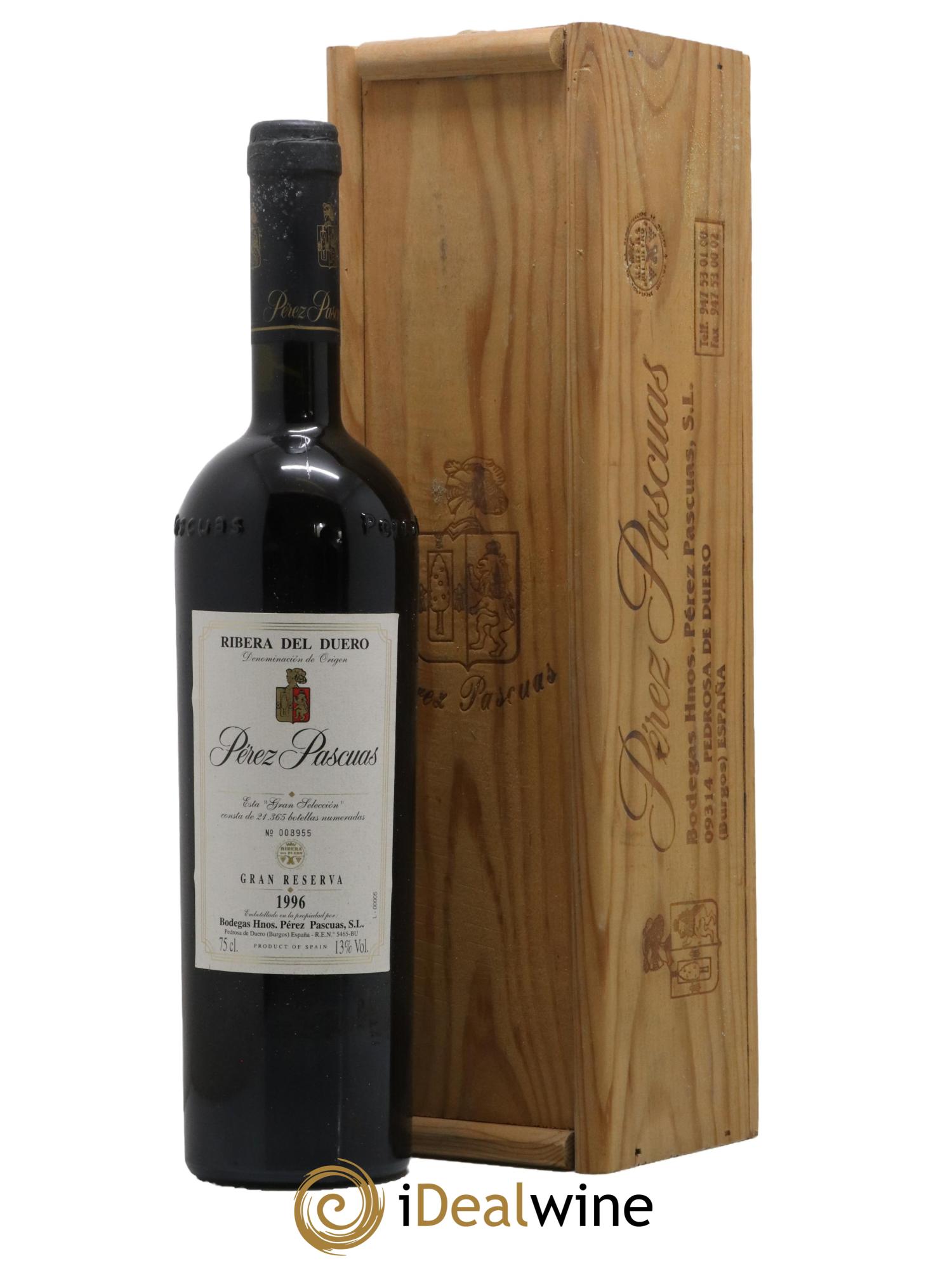 Ribera Del Duero DO Perez Pascuas Gran Reserva 1996 - Posten von 1 Flasche - 0