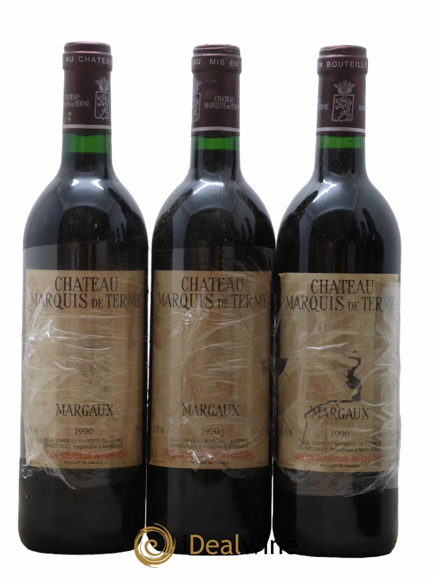 Château Marquis de Terme 4ème Grand Cru Classé 1990 - Lot de 6 bouteilles - 2