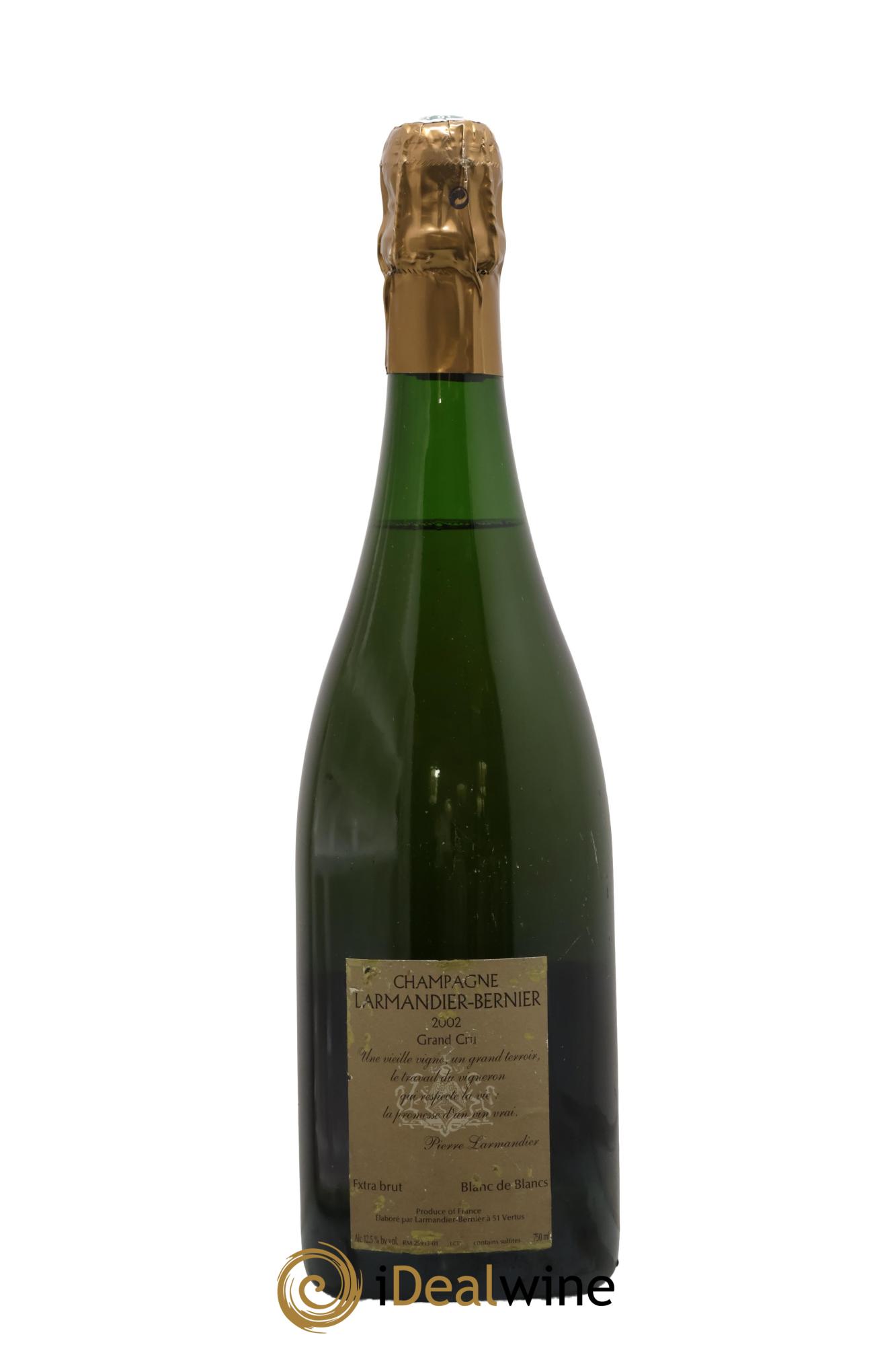 Vieille Vigne de Cramant Grand Cru Extra-Brut Larmandier-Bernier 2002 - Posten von 1 Flasche - 1