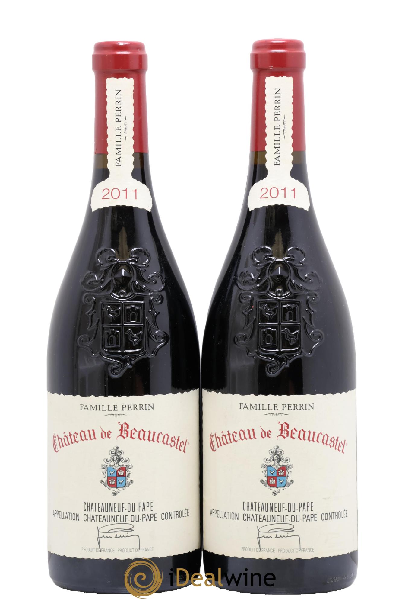 Châteauneuf-du-Pape Château de Beaucastel Famille Perrin 2011 - Lotto di 2 bottiglie - 0