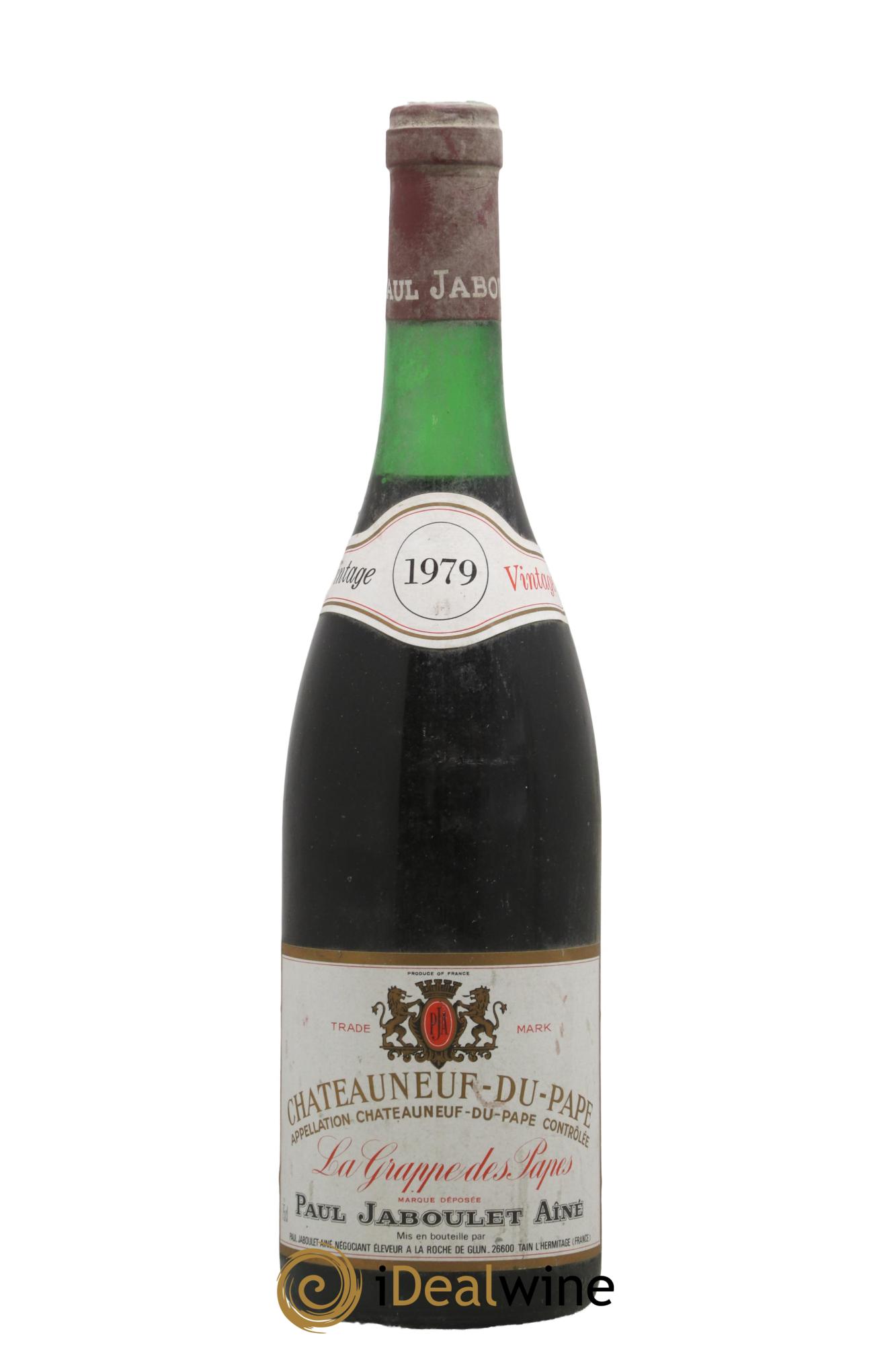 Châteauneuf-du-Pape La Grappe des Papes Jaboulet 1979 - Lot de 1 bouteille - 0