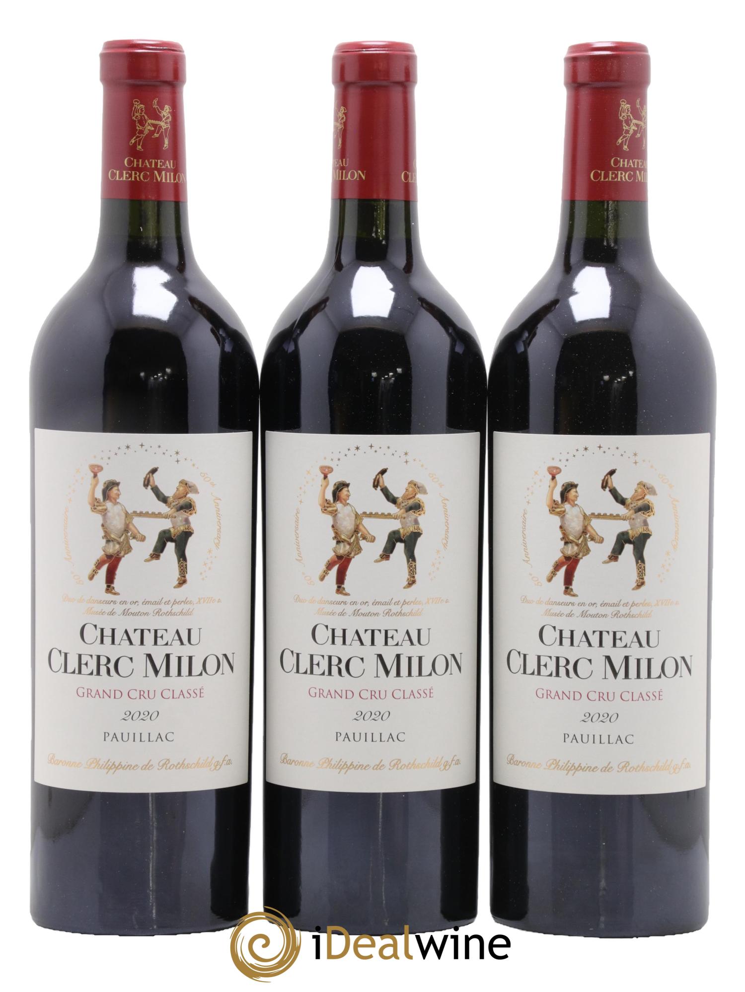Château Clerc Milon 5ème Grand Cru Classé 2020 - Lot de 6 bouteilles - 1