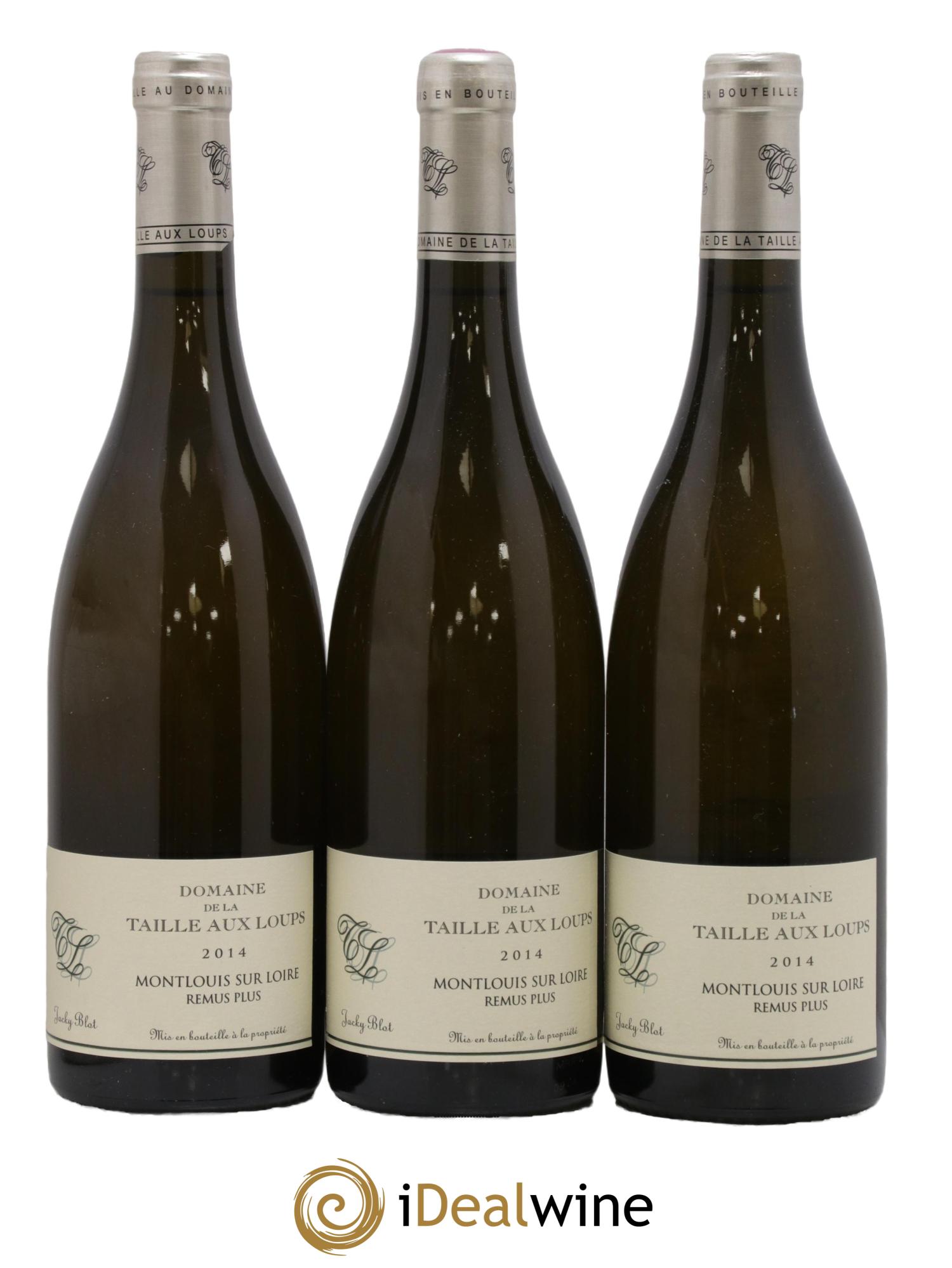Montlouis-sur-Loire Rémus Plus La Taille aux Loups - Jacky Blot 2014 - Lot de 3 bouteilles - 0