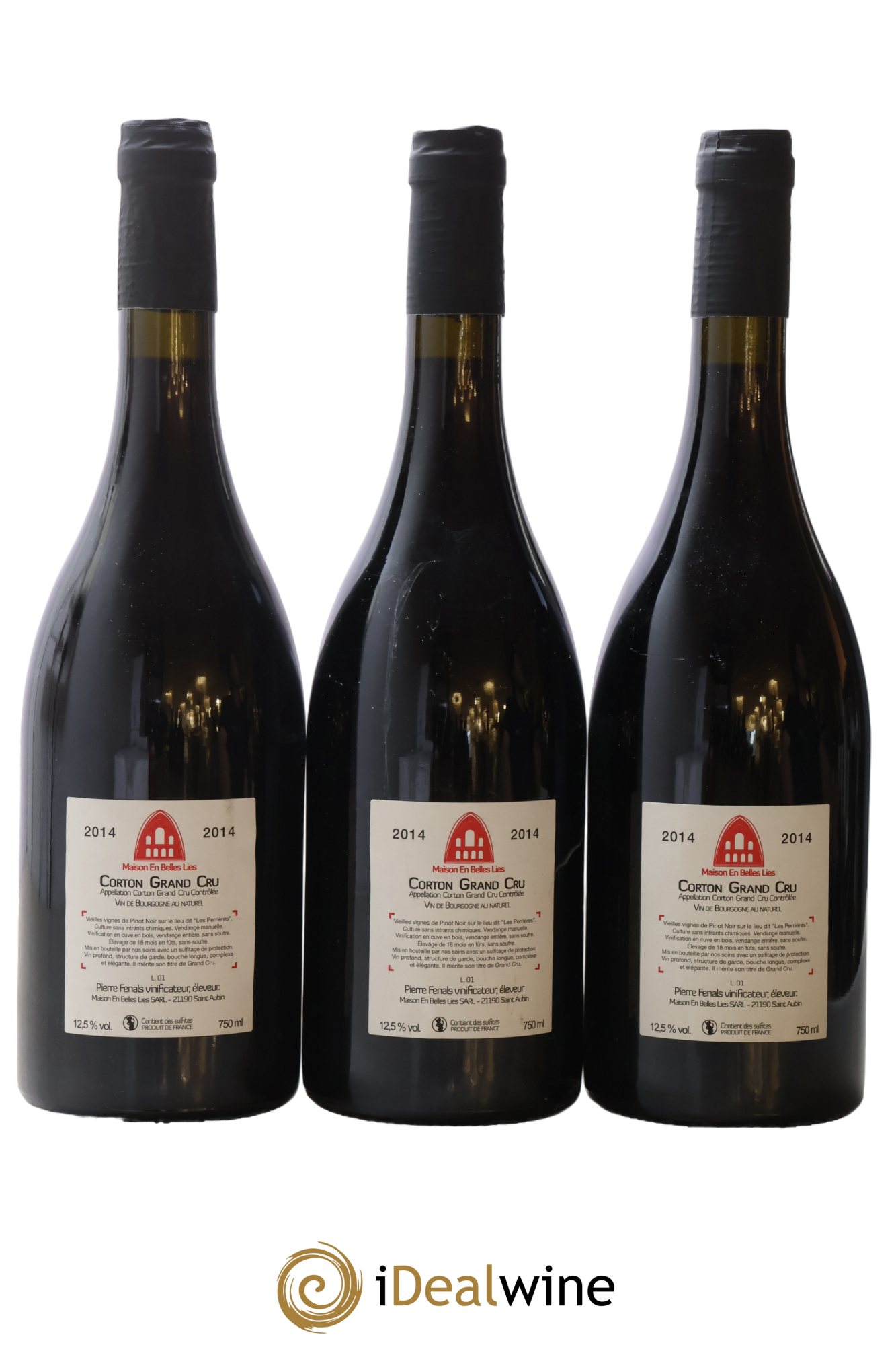 Corton Grand Cru Les Perrières Maison En Belles Lies 2014 - Posten von 3 Flaschen - 1