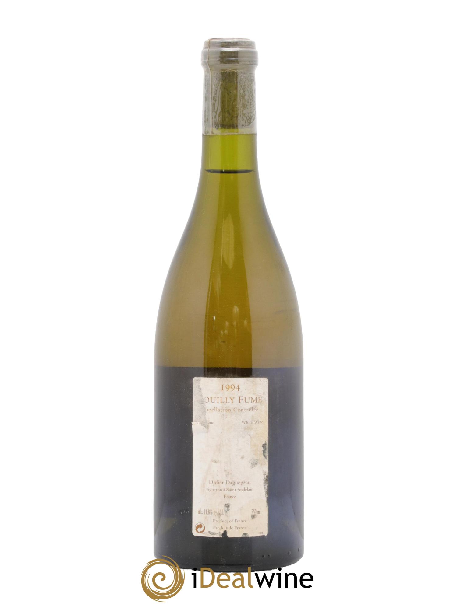 Vin de France (anciennement Pouilly-Fumé) Pur Sang Dagueneau (Domaine Didier - Louis-Benjamin) 1994 - Lot de 1 bouteille - 1