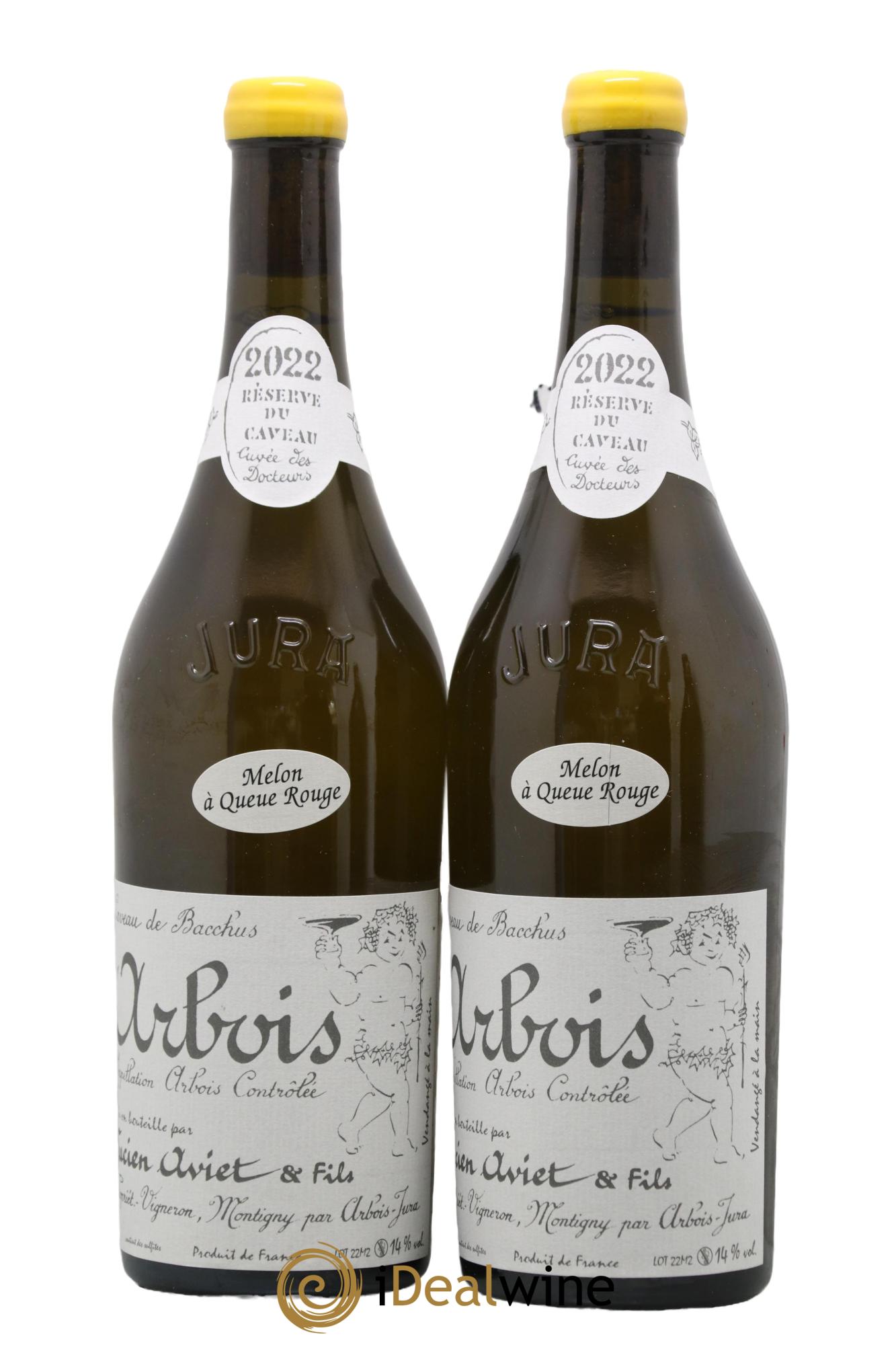 Arbois Melon à Queue Rouge Cuvée des Docteurs Lucien Aviet (Domaine) 2022 - Lot de 2 bouteilles - 0