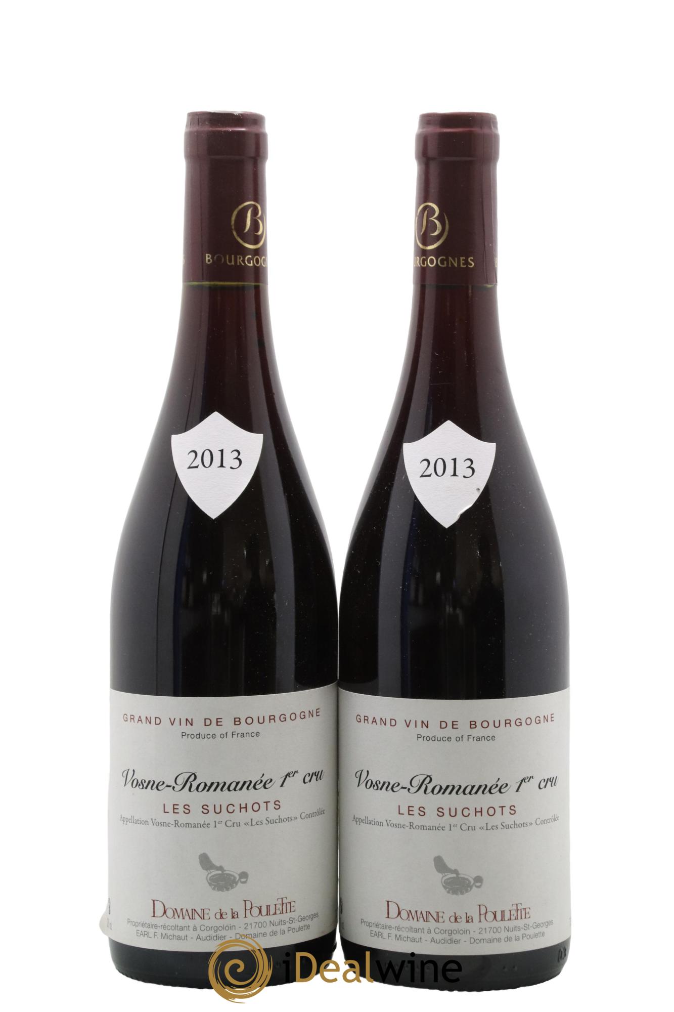 Vosne-Romanée 1er Cru Les Suchots Domaine de la Poulette 2013 - Lot de 2 bouteilles - 0