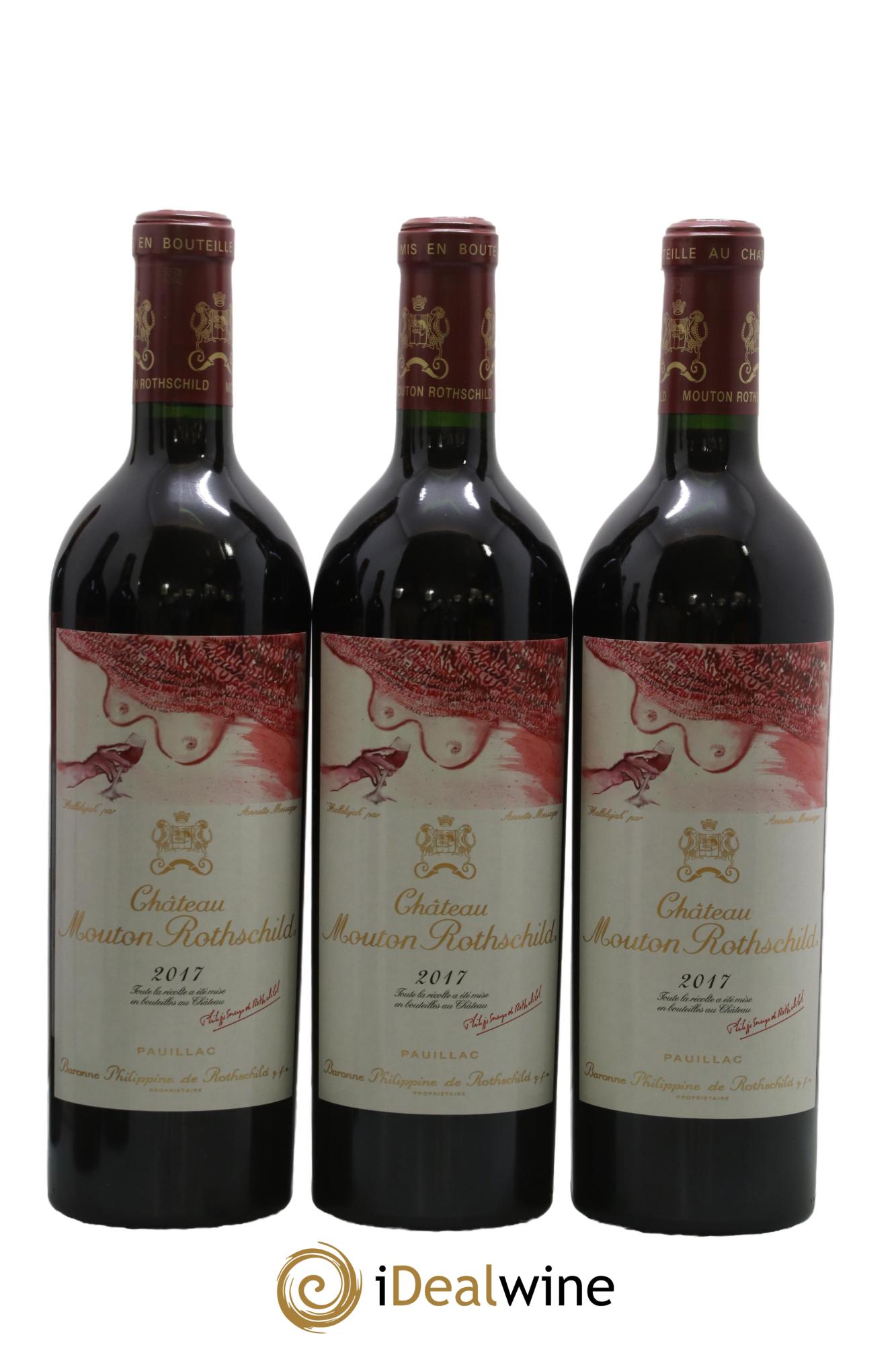 Château Mouton Rothschild 1er Grand Cru Classé 2017 - Lot de 6 bouteilles - 1