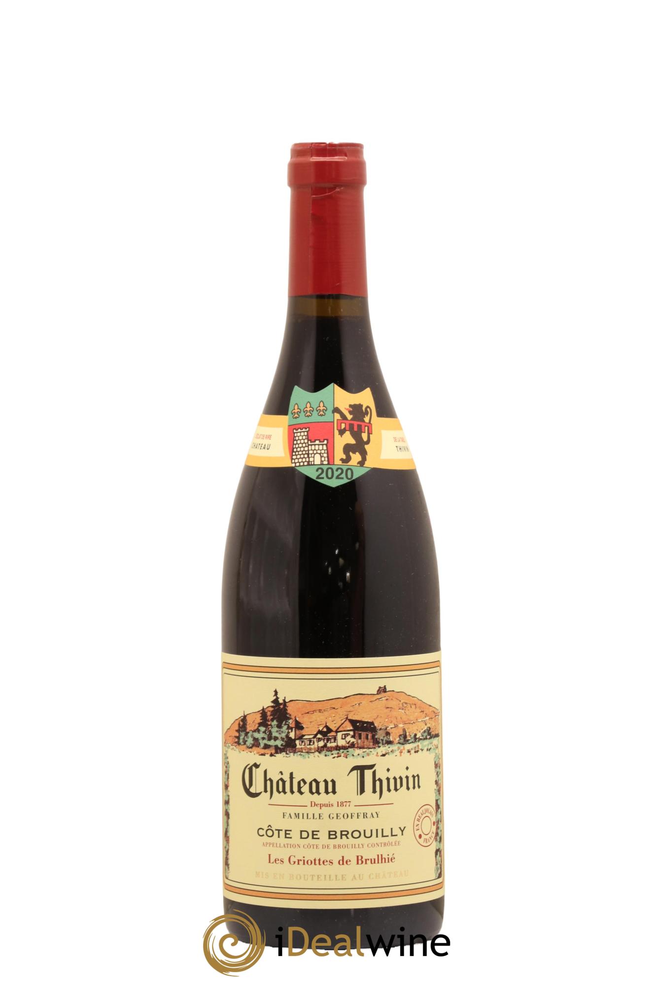 Côte de Brouilly Les Griottes de Brulhié Château Thivin 2020 - Lot de 1 bouteille - 0