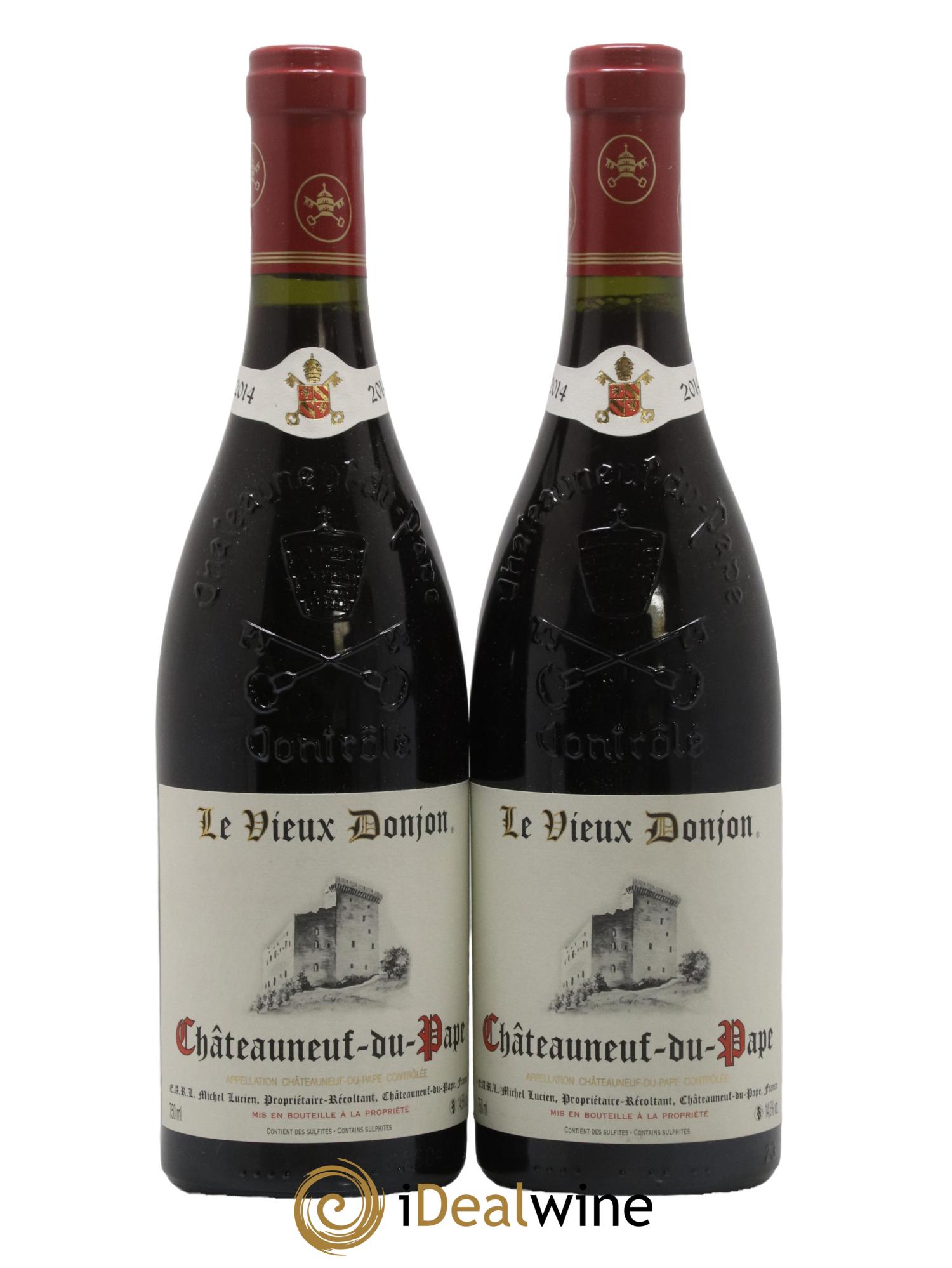 Châteauneuf-du-Pape Le Vieux Donjon Michel Lucien 2014 - Lot de 2 bouteilles - 0