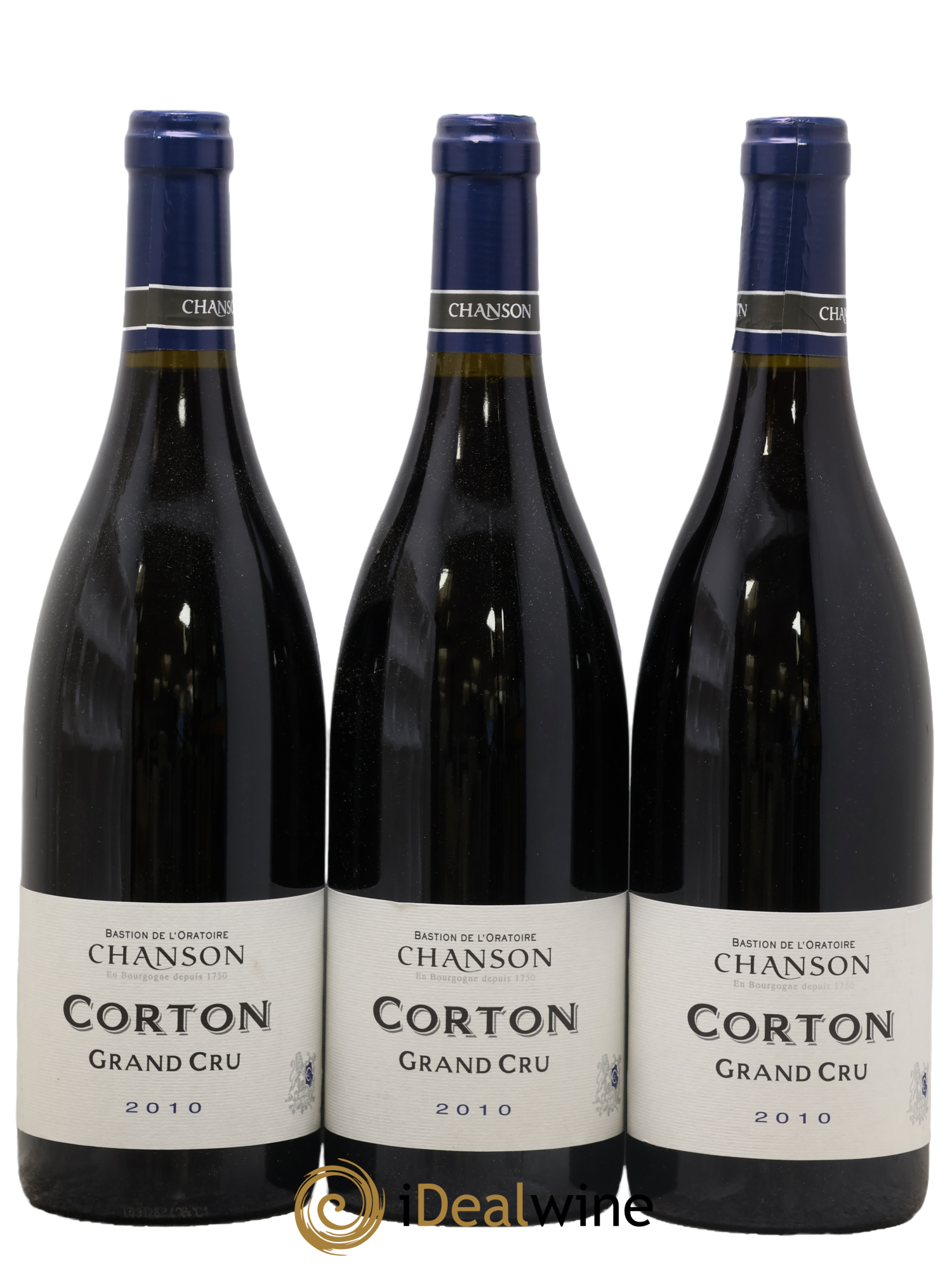 Corton Grand Cru Chanson 2010 - Lot de 3 bouteilles - 0