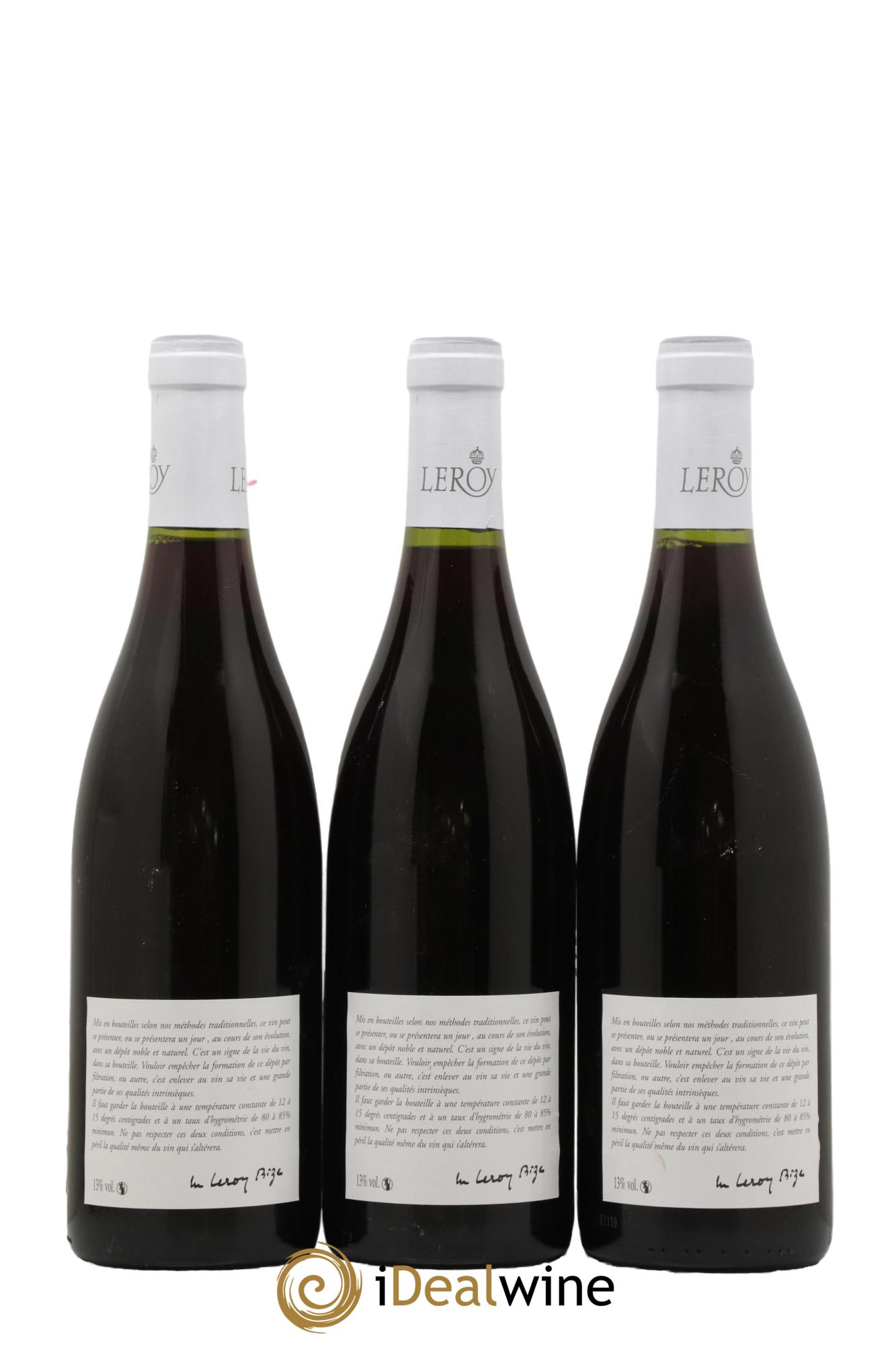 Pommard Leroy SA 2003 - Lot of 3 bottles - 1