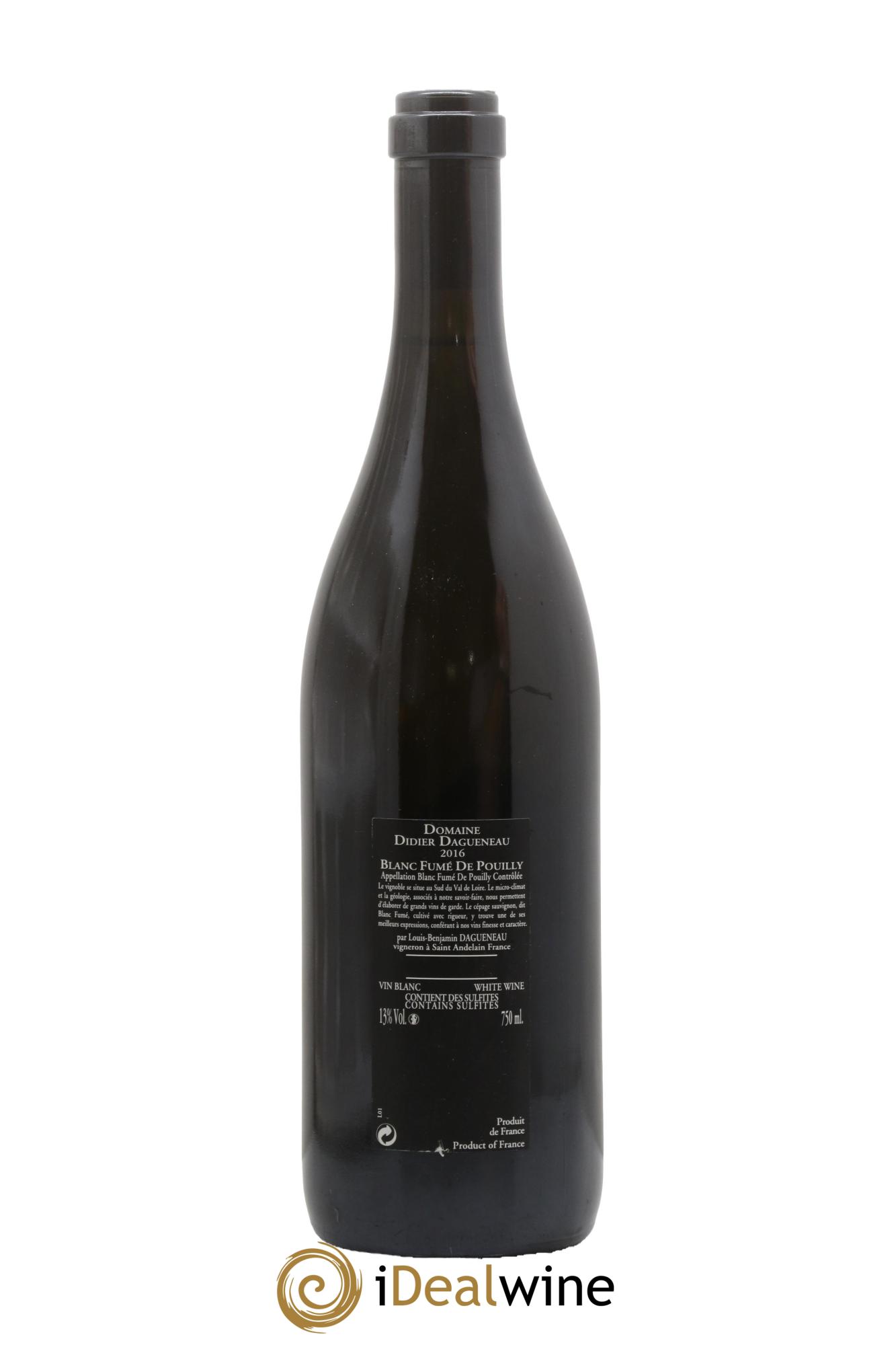 Vin de France (anciennement Pouilly-Fumé) Silex Dagueneau (Domaine Didier - Louis-Benjamin) 2016 - Lot de 1 bouteille - 1
