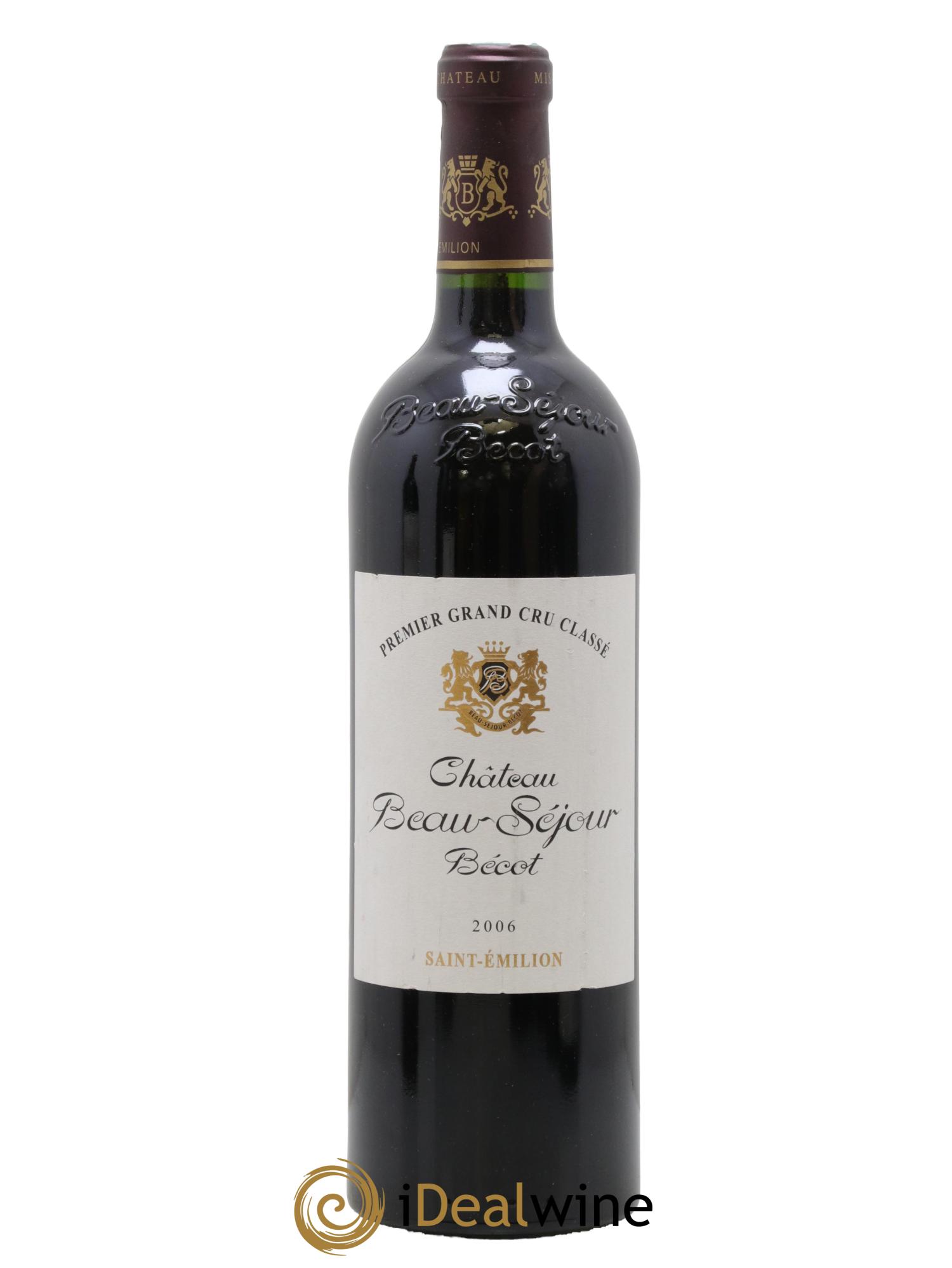 Château Beau-Séjour Bécot 1er Grand Cru Classé B 2006 - Lot de 1 bouteille - 0