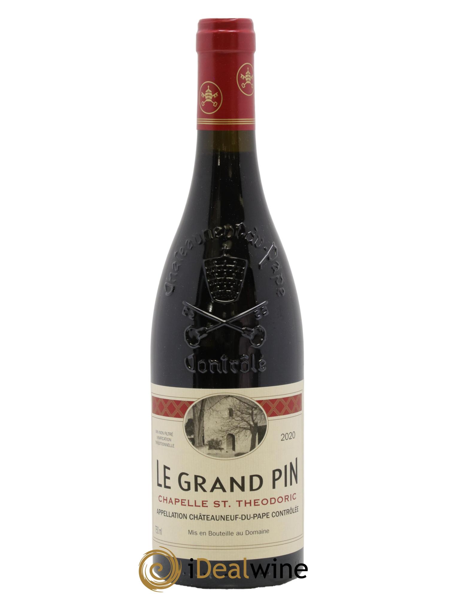 Châteauneuf-du-Pape Cuvée Le Grand Pin Chapelle Saint Theodoric 2020 - Lot de 1 bouteille - 0