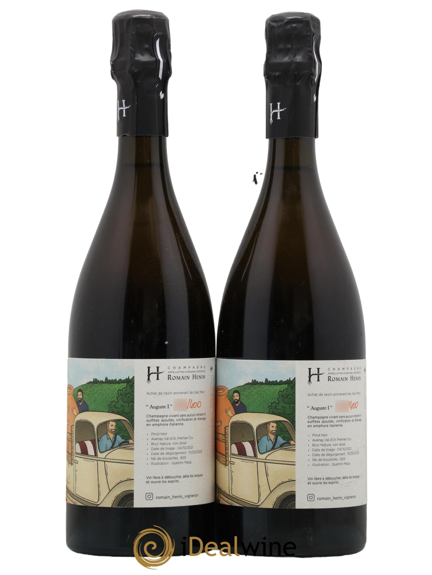 Auguste I Romain Henin Auguste I Maison Romain Henin - Lot de 2 bouteilles - 0