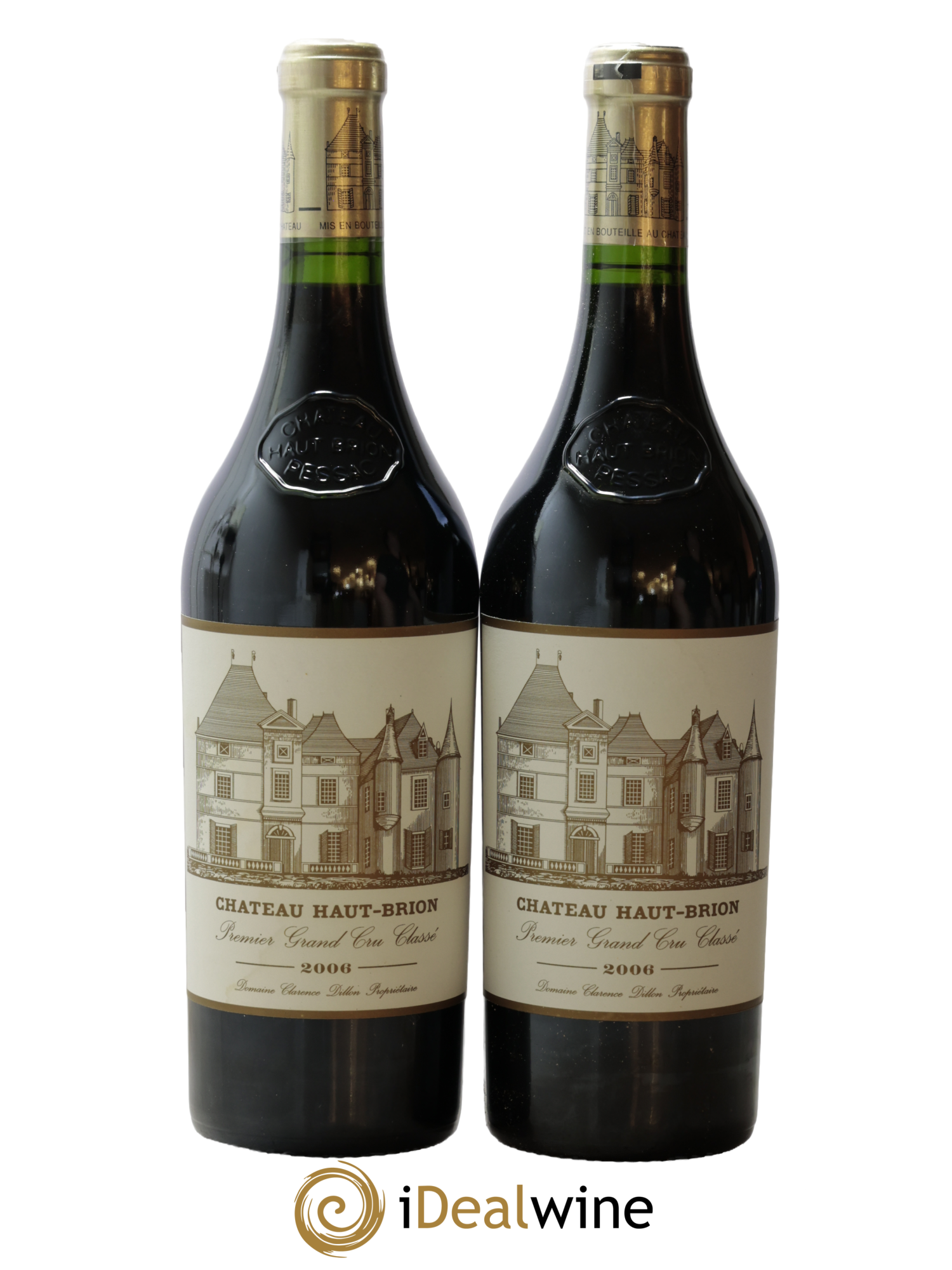 Château Haut Brion 1er Grand Cru Classé 2006 - Lot de 2 bouteilles - 0