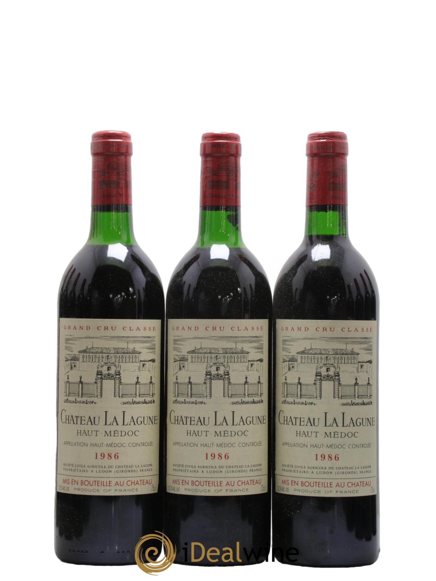 Château la Lagune 3ème Grand Cru Classé  1986 - Lot de 12 bouteilles - 1