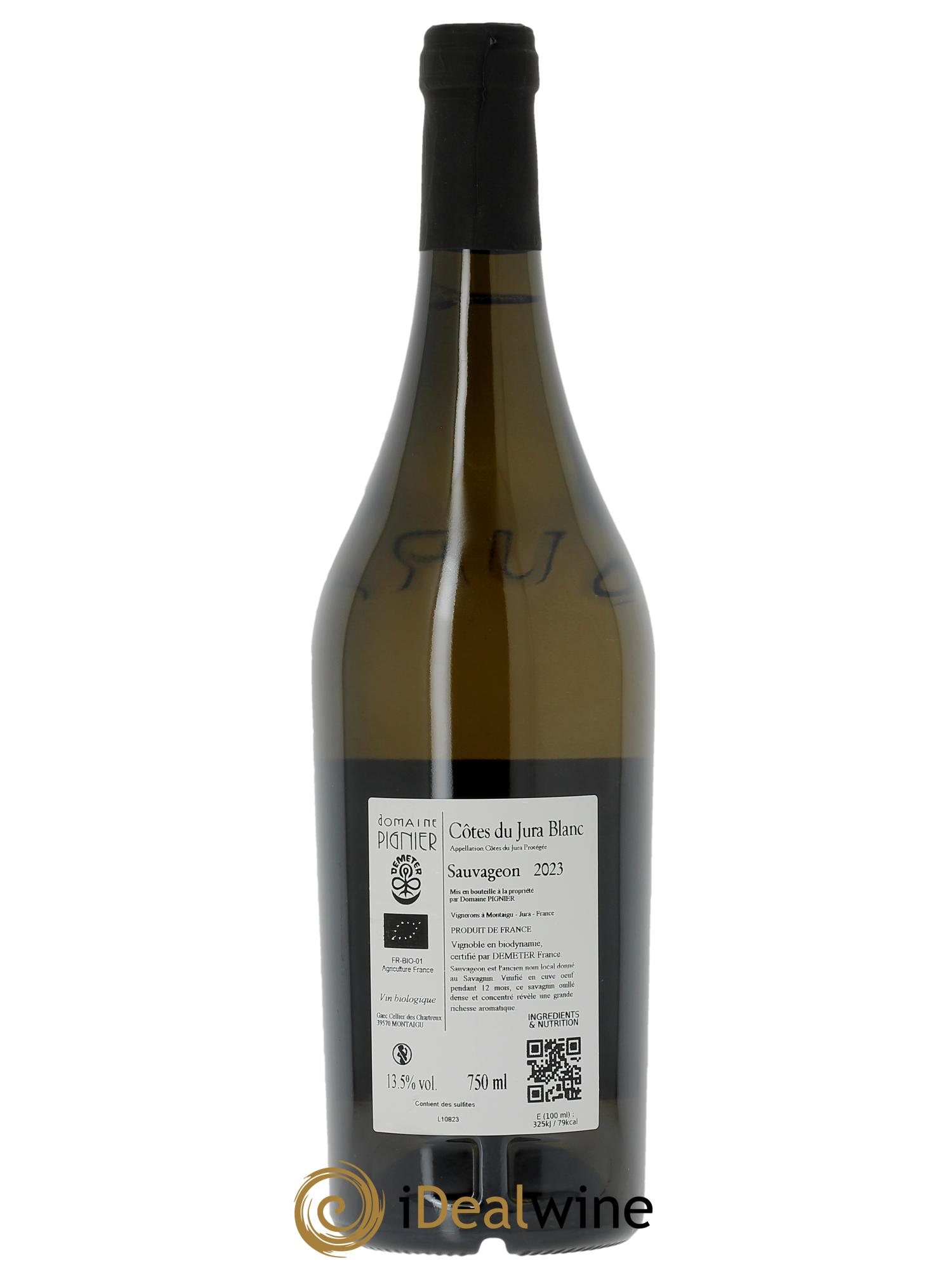 Côtes du Jura Sauvageon Domaine Pignier  2023 - Lotto di 1 bottiglia - 1