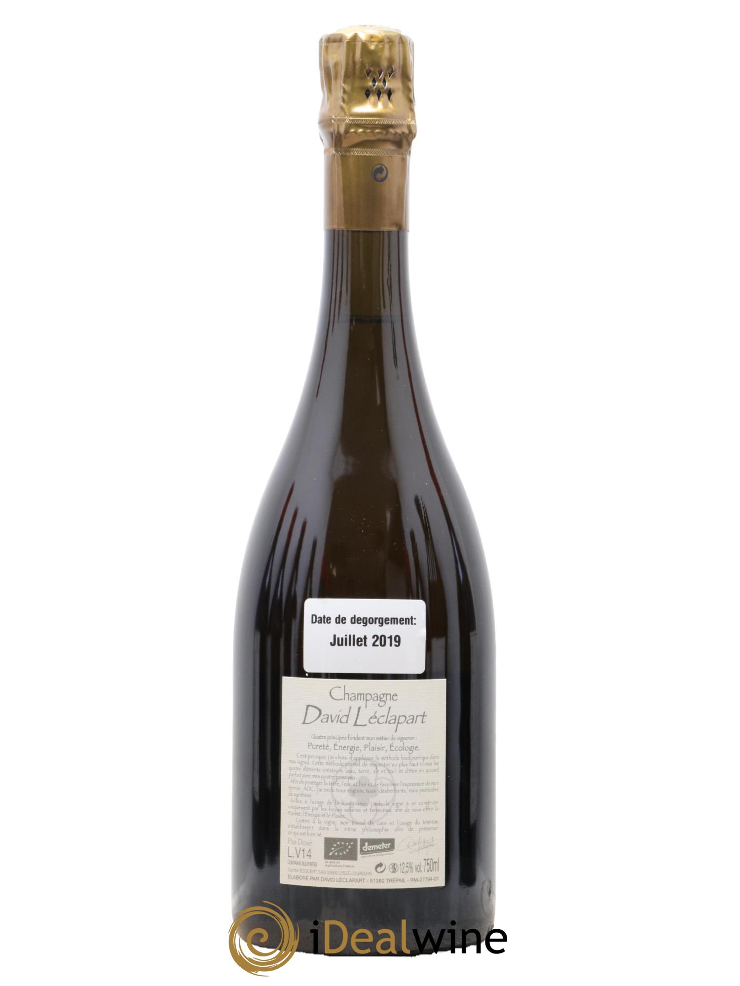L'Apôtre Blanc de Blancs 1er Cru Extra-Brut David Leclapart - Lotto di 1 bottiglia - 1