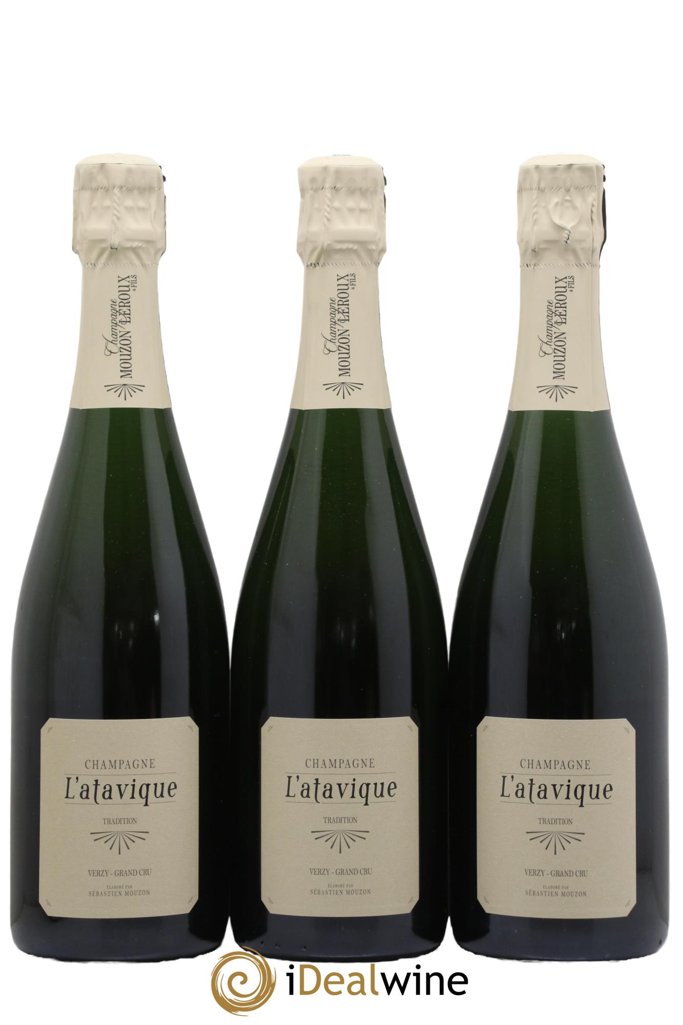 Champagne Verzy Grand Cru Atavique Maison Mouzon-Leroux - Lot de 3 bouteilles - 0