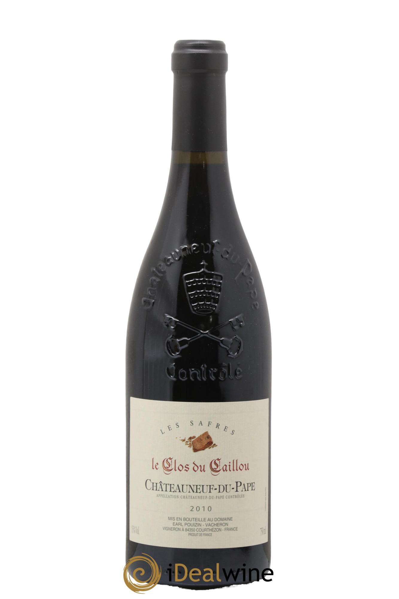 Châteauneuf-du-Pape Le Clos du Caillou Les Safres Sylvie Vacheron 2010 - Lot de 1 bouteille - 0