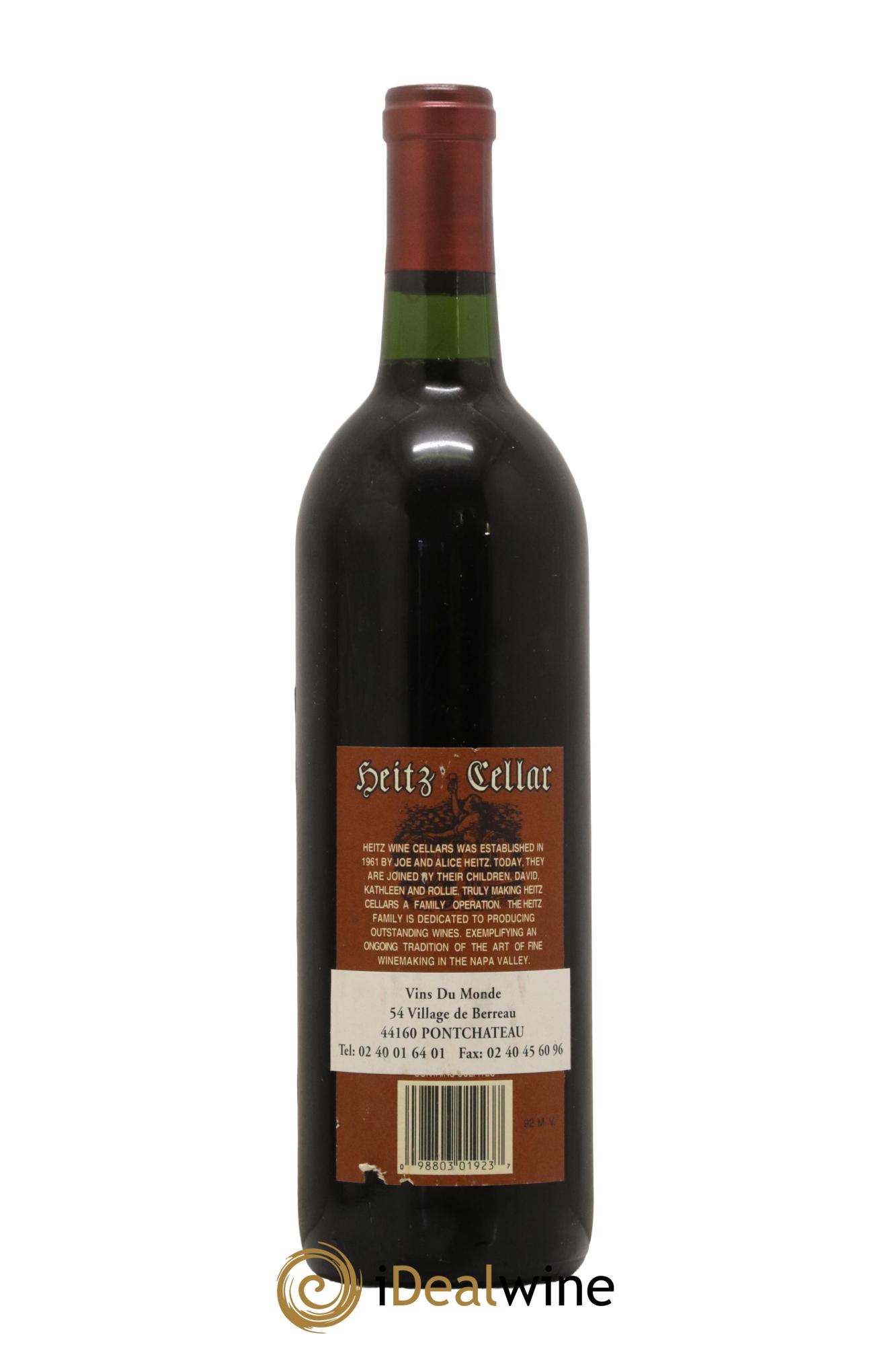Napa Valley Cabernet Sauvignon Martha's Vineyard Heitz Cellar 1992 - Lot of 1 bottle - 1
