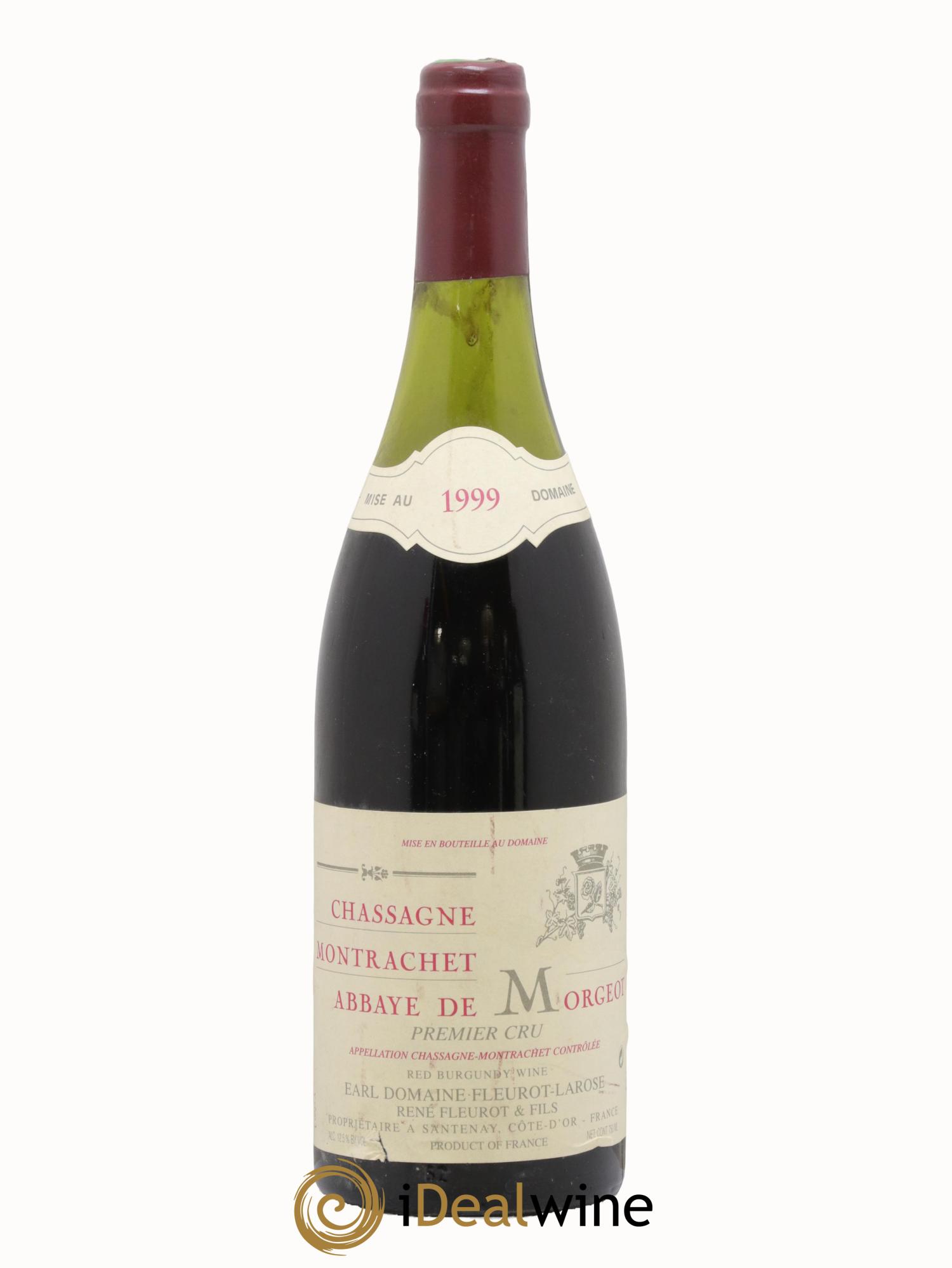 Chassagne-Montrachet 1er Cru 1er Cru Abbaye de Morgeot Fleurot-Larose 1999 - Lot of 1 bottle - 0