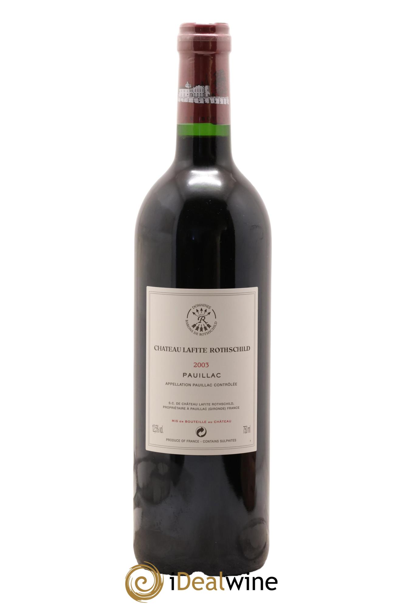 Château Lafite Rothschild 1er Grand Cru Classé 2003 - Lotto di 1 bottiglia - 1
