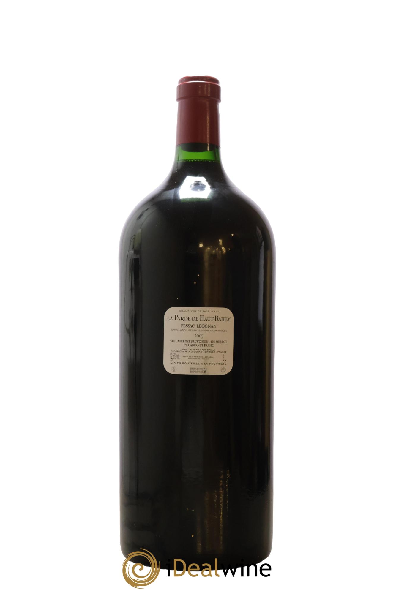 Haut Bailly II (Anciennement La Parde de Haut-Bailly) Second Vin 2007 - Lot de 1 impériale - 2