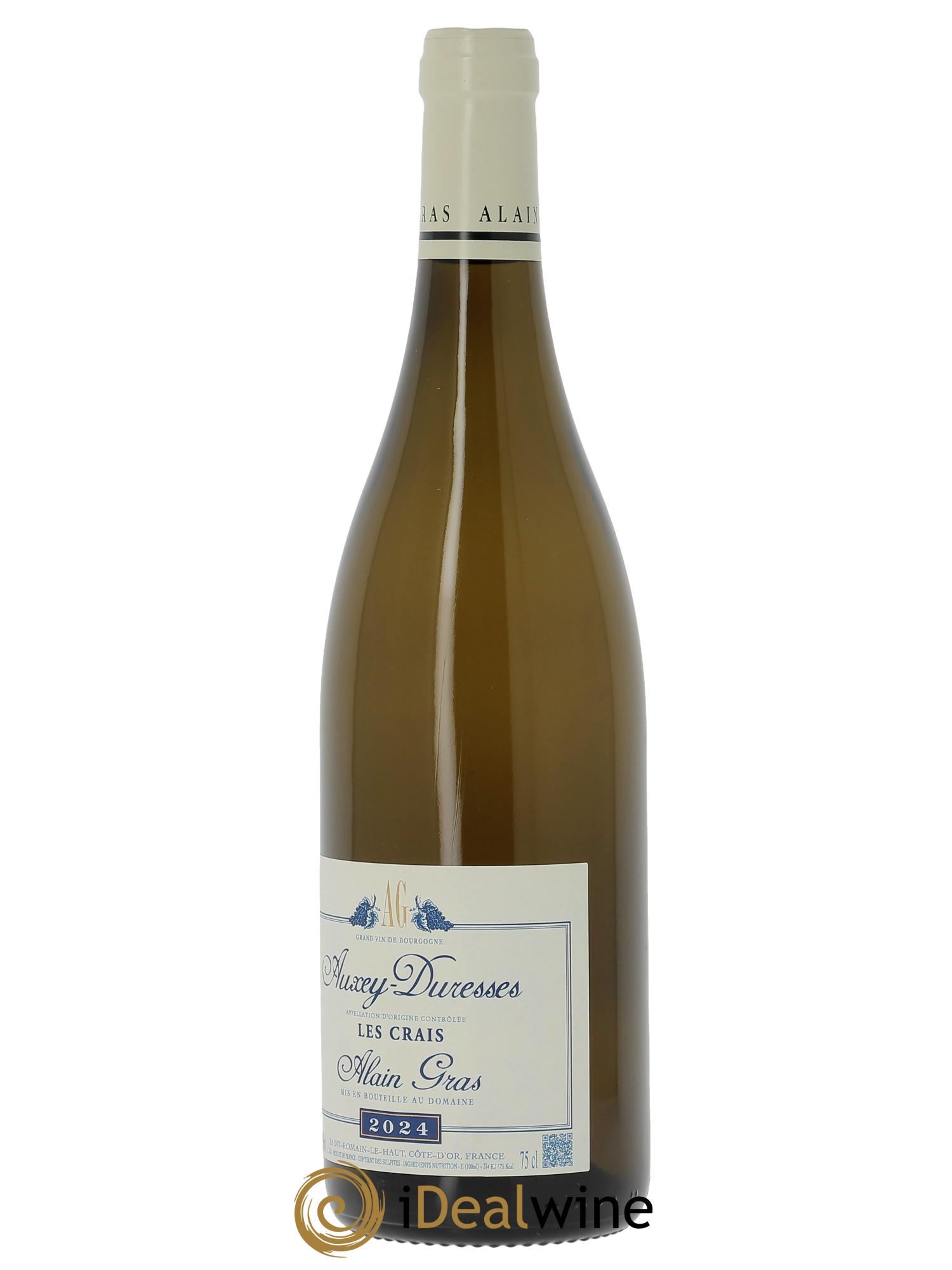 Auxey-Duresses Les Crais Alain Gras 2024 - Lot de 1 bouteille - 1